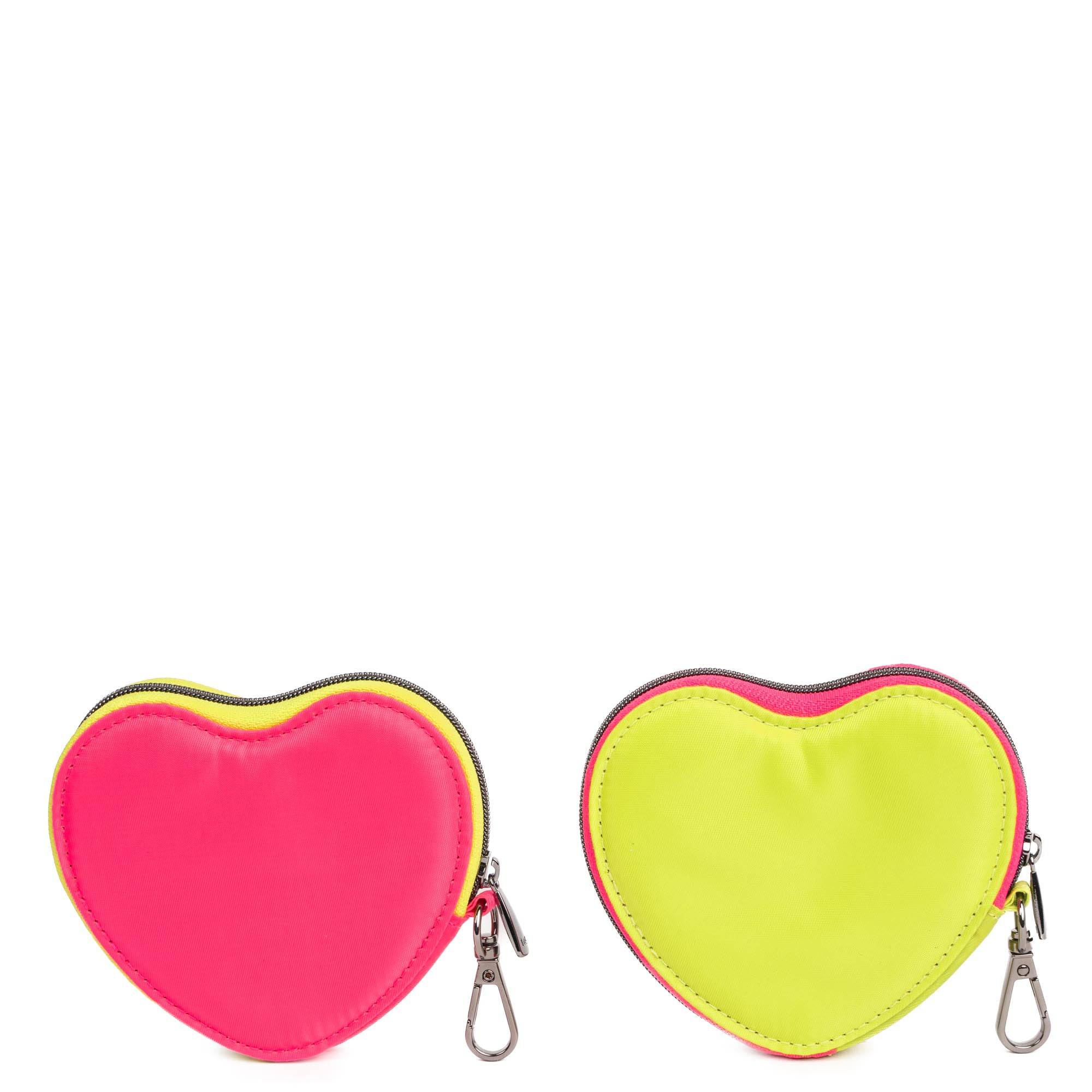 Heart Pouch 2pc Set - Two-Tone - LEMON LIME MAGENTA - 24294_HeartPouches2PCS_Magenta_LemonLime_Angle_02_c33771e2-dbc2-46a9-928e-2ca0c7cb567c