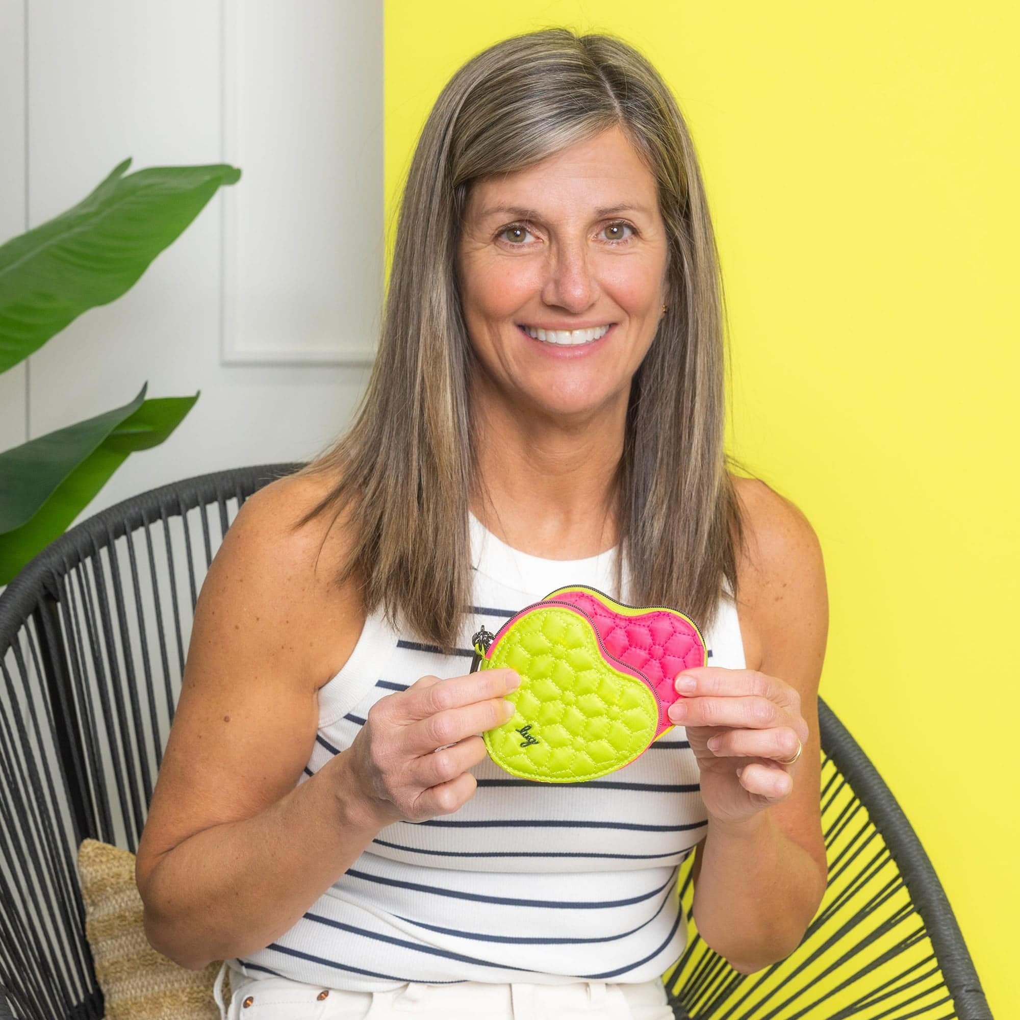 Heart Pouch 2pc Set - Two-Tone - - 24294_HeartPouches2PCS_Magenta_LemonLime_Hover_01