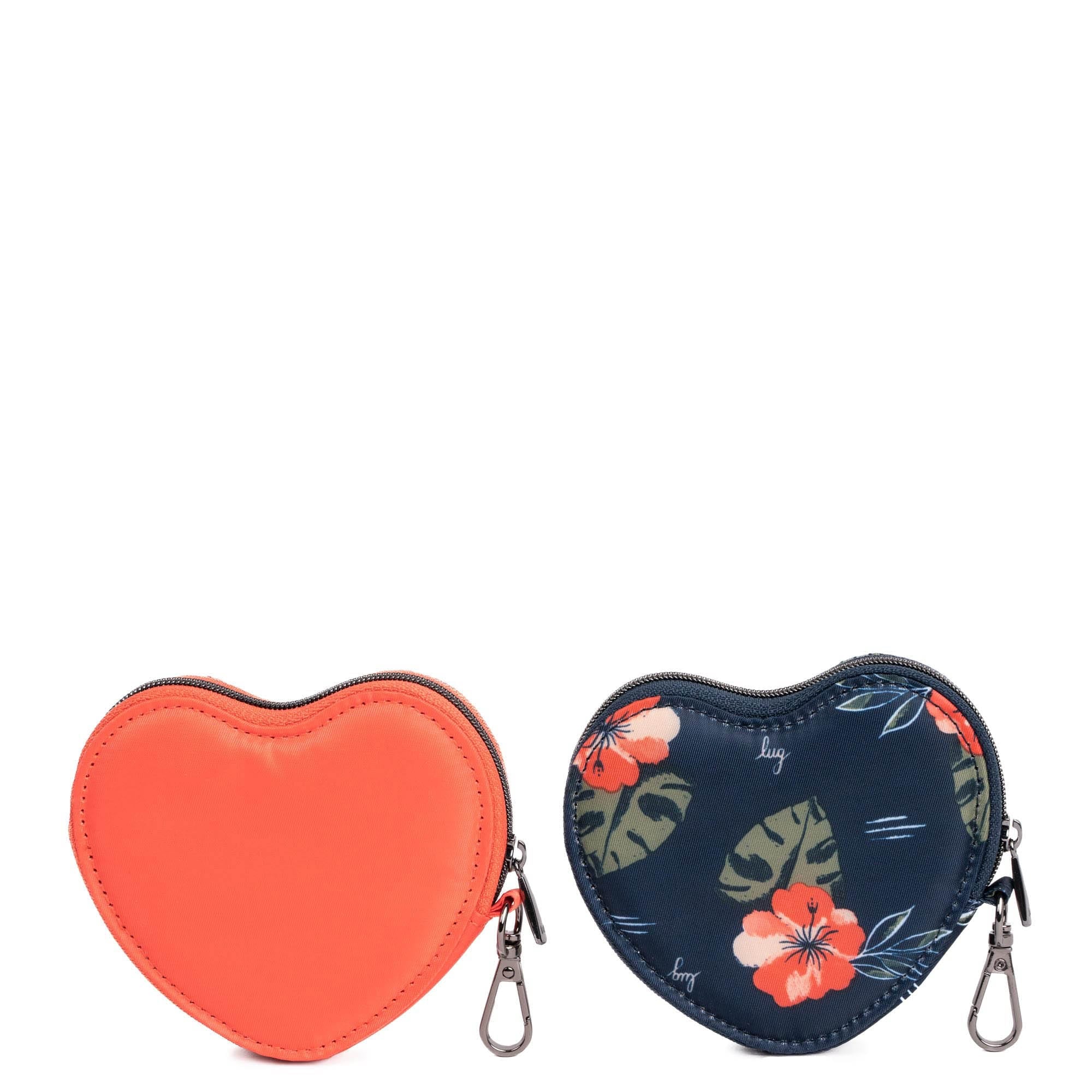 Heart Pouch 2pc Set - PAPAYA ALOHA NAVY - 24297_HeartPouches2PCS_Papaya_AlohaNavy_Angle_02_be47b379-583d-4c67-a76e-e4e91439530d