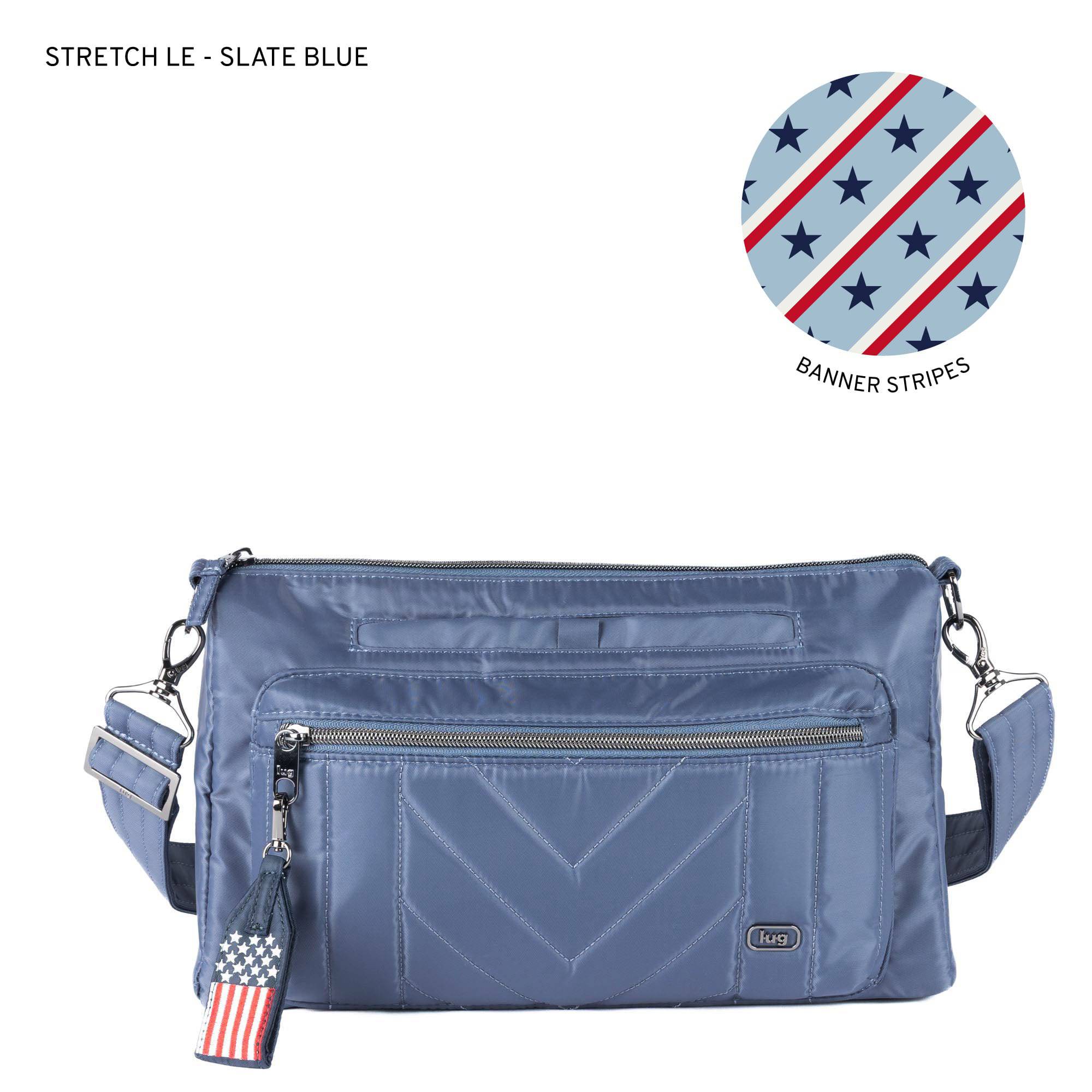 Stretch LE Crossbody Bag - Patriotic - SLATE BLUE - 24317_StretchLE_SlateBlue_Angle_01