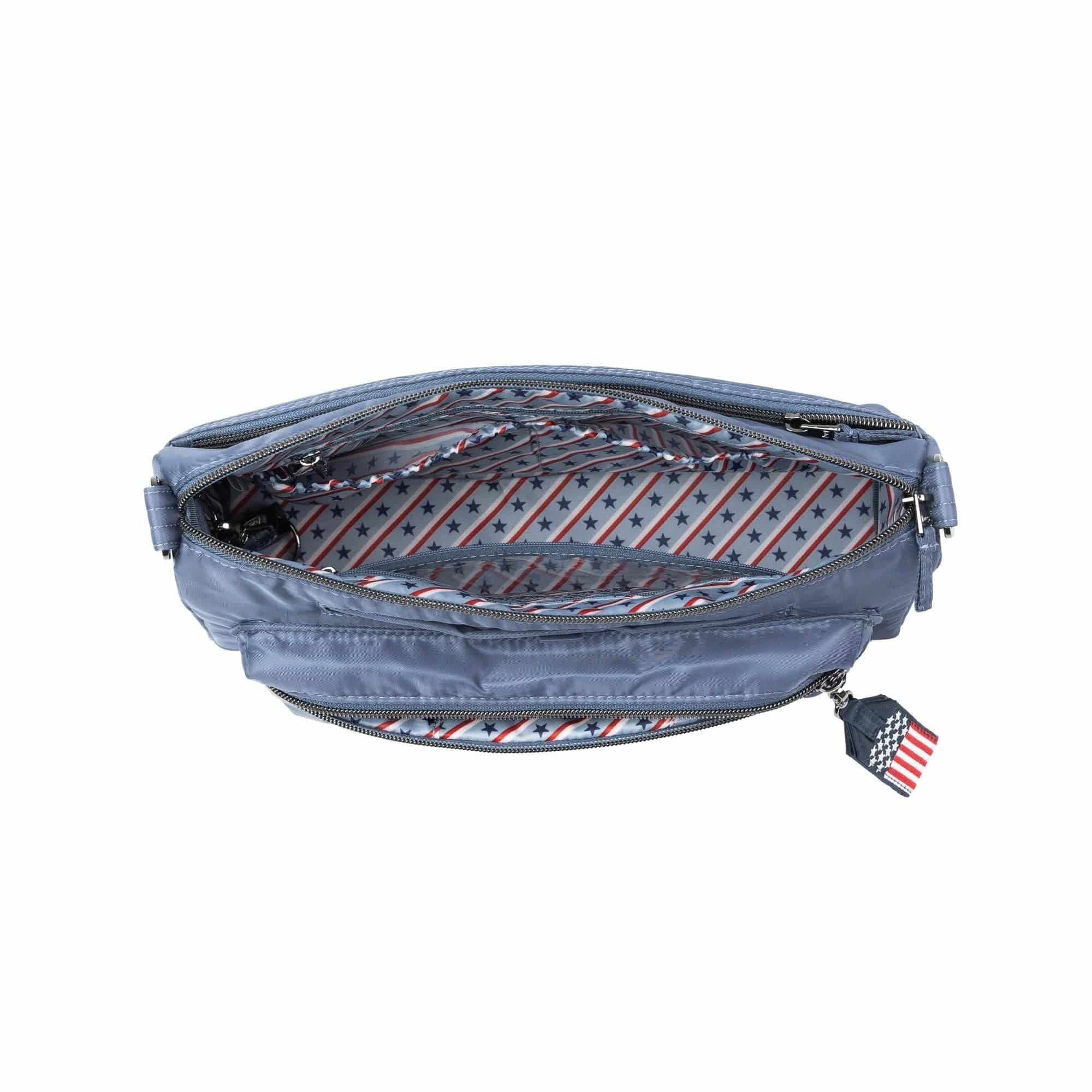Stretch LE Crossbody Bag - Patriotic - SLATE BLUE - 24317_StretchLE_SlateBlue_Angle_05