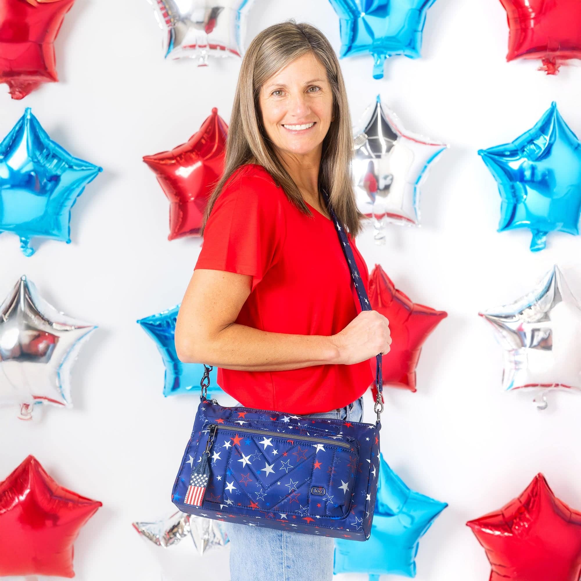 Stretch LE Crossbody Bag - Patriotic - - 24318_StretchLEPatriotic_StarSpangled_Hover