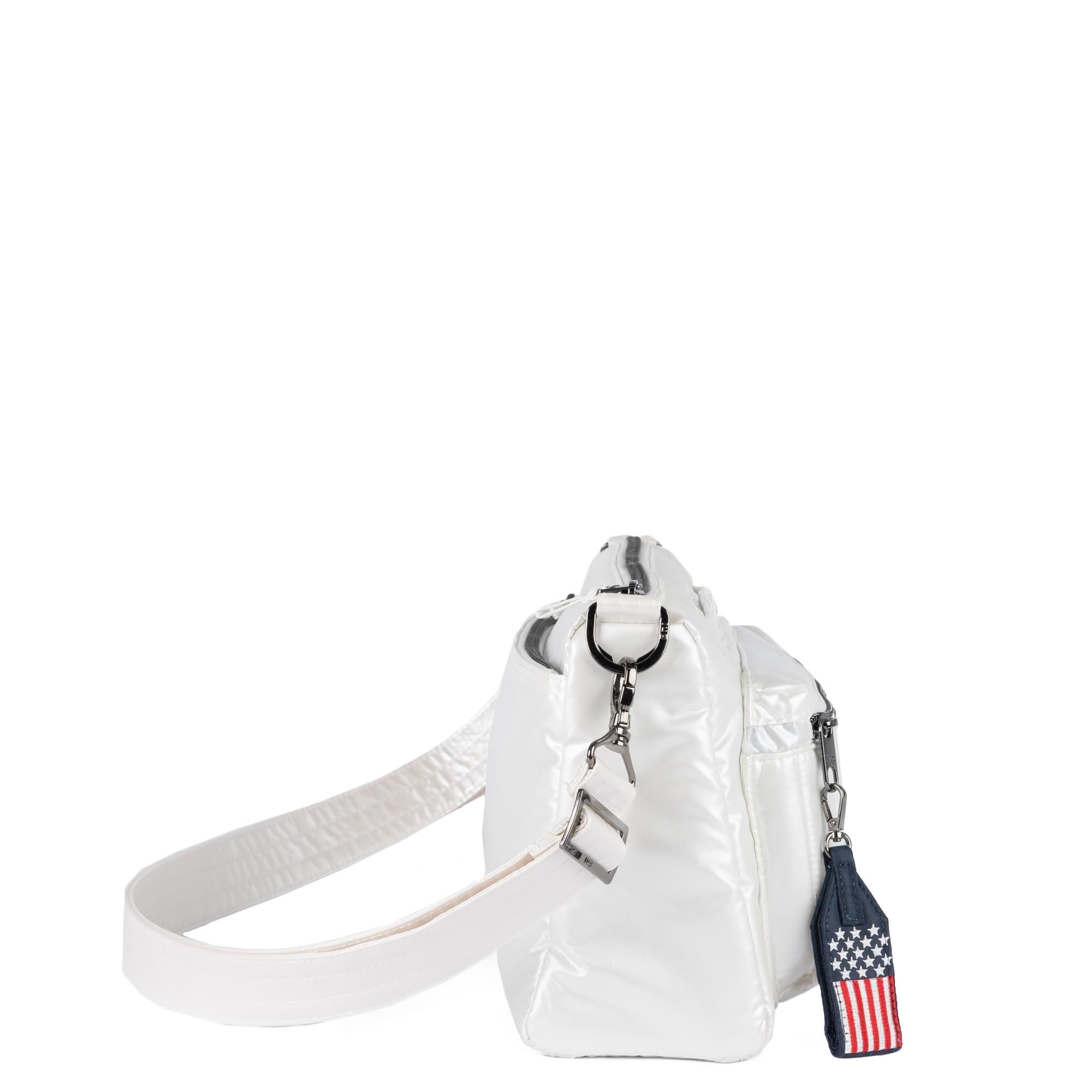 Stretch LE Crossbody Bag - Patriotic - METALLIC DIAMOND - 24319_StretchLE_MetallicDiamond_Angle_03