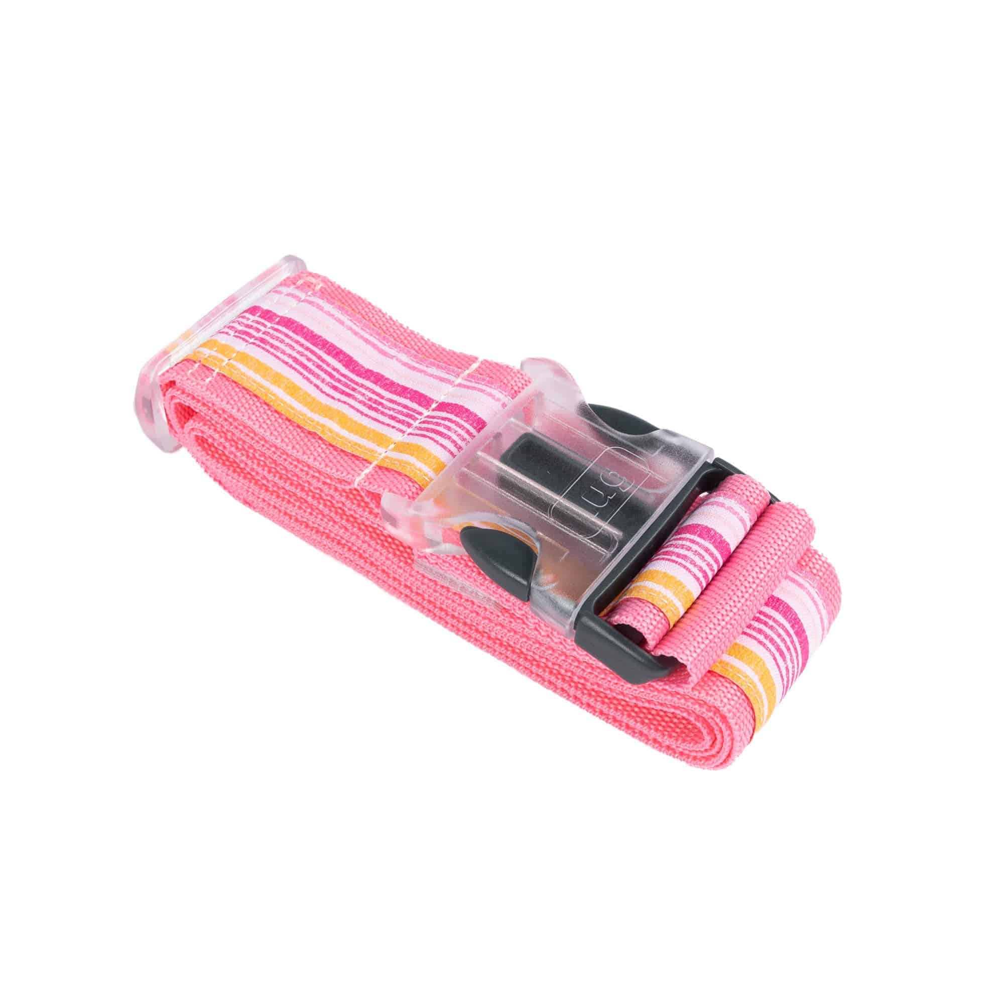 Baggage Claim Strap & Luggage Tag Set - LOVE WAVES PINK - 24333_BaggageClaimLuggageTag_LoveWavesPink_Angle_01