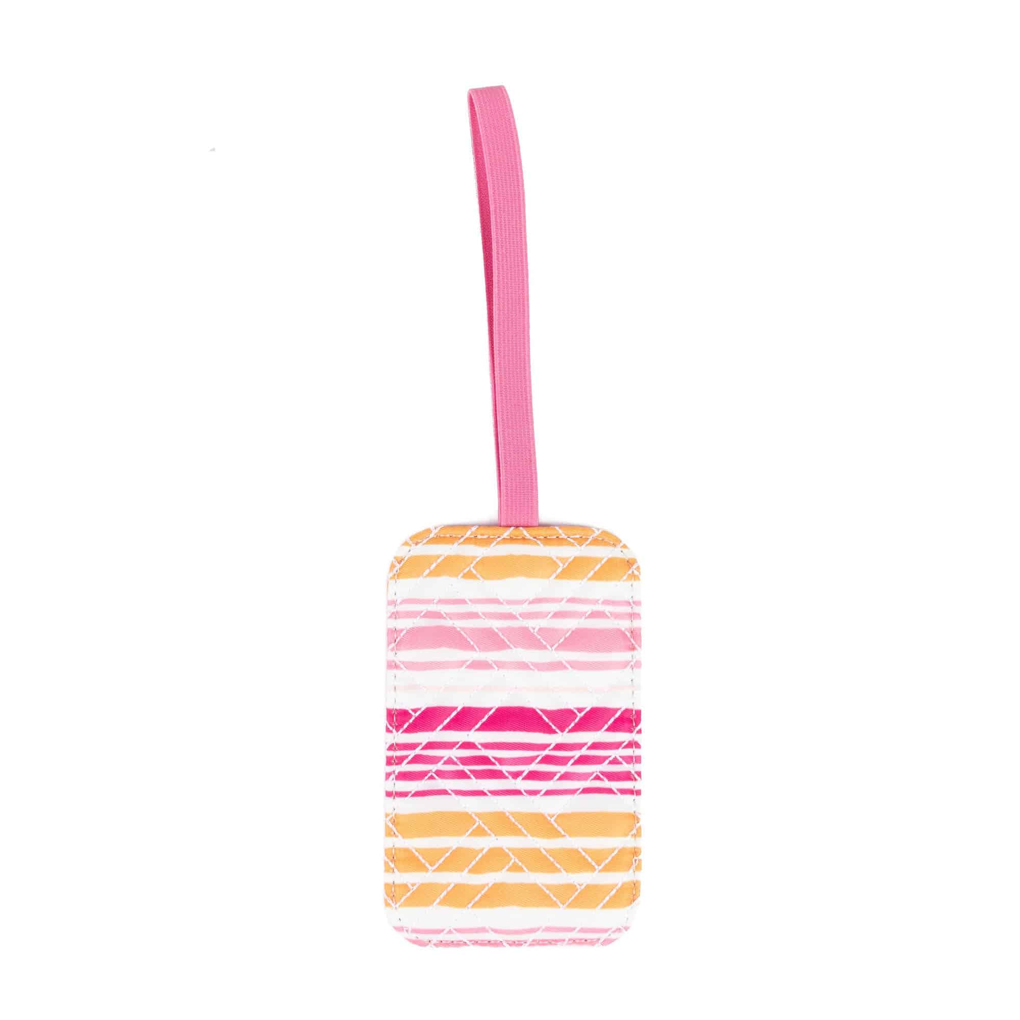 Baggage Claim Strap & Luggage Tag Set - LOVE WAVES PINK - 24333_BaggageClaimLuggageTag_LoveWavesPink_Angle_02