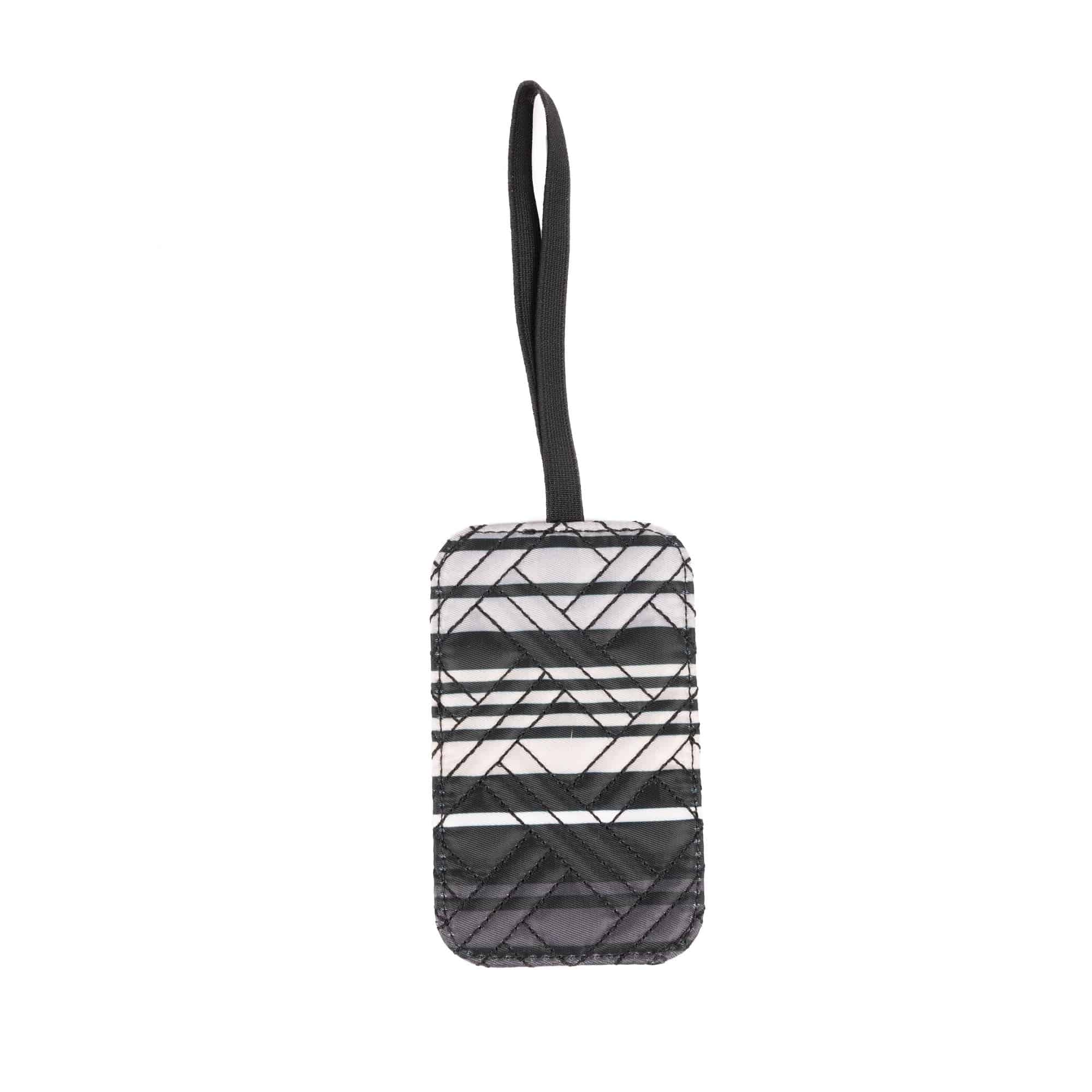 Baggage Claim Strap & Luggage Tag Set - LOVE STRIPE BLACK - 24335_BaggageClaimLuggageTag_LovestripeBlack_Angle_02