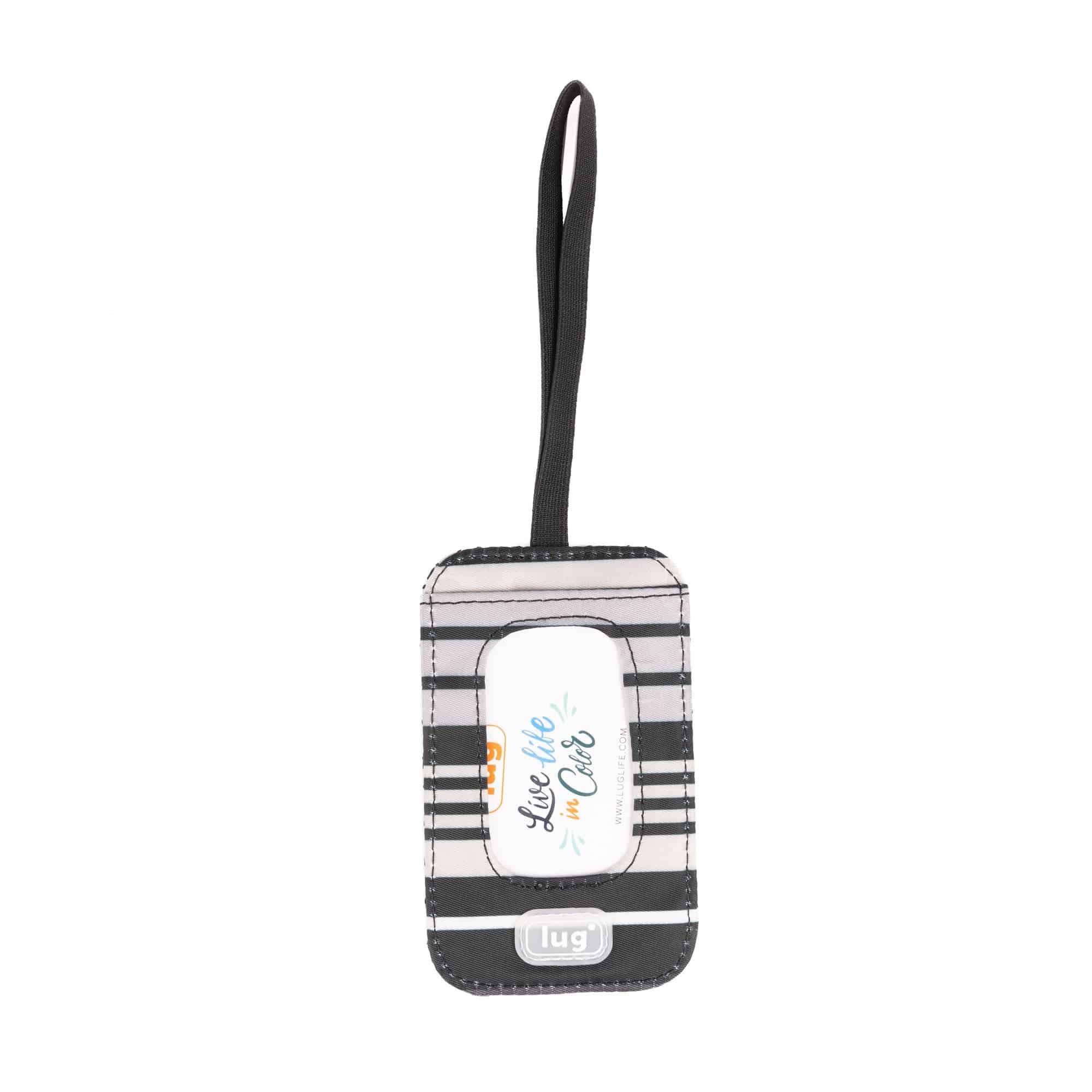 Baggage Claim Strap & Luggage Tag Set - LOVE STRIPE BLACK - 24335_BaggageClaimLuggageTag_LovestripeBlack_Angle_03