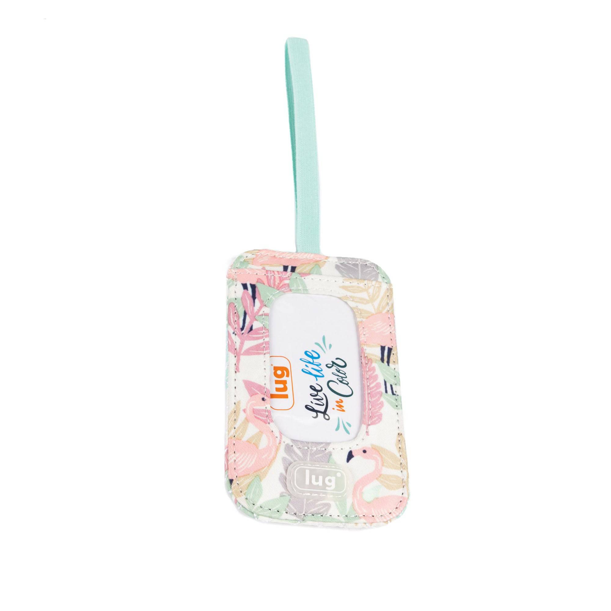 Baggage Claim Strap & Luggage Tag Set - FLAMINGO FOLIAGE - 24336_BaggageClaimLuggageTag_FlamingoFoliage_Angle_03