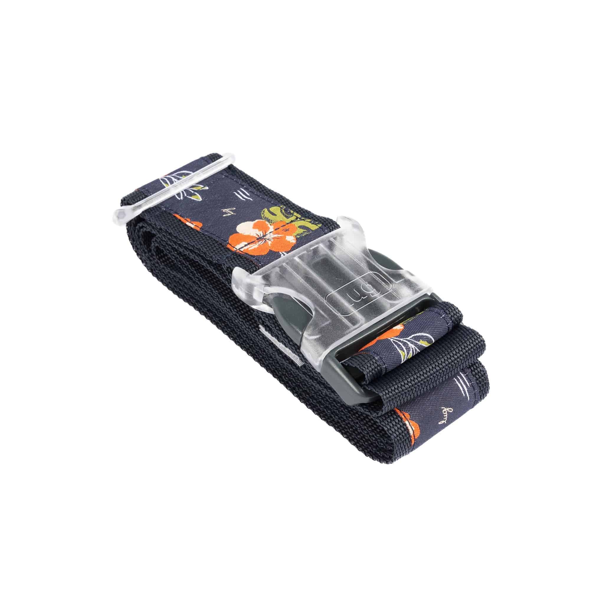 Baggage Claim Strap & Luggage Tag Set - ALOHA NAVY - 24337_BaggageClaimLuggageTag_AlohaNavy_Angle_01