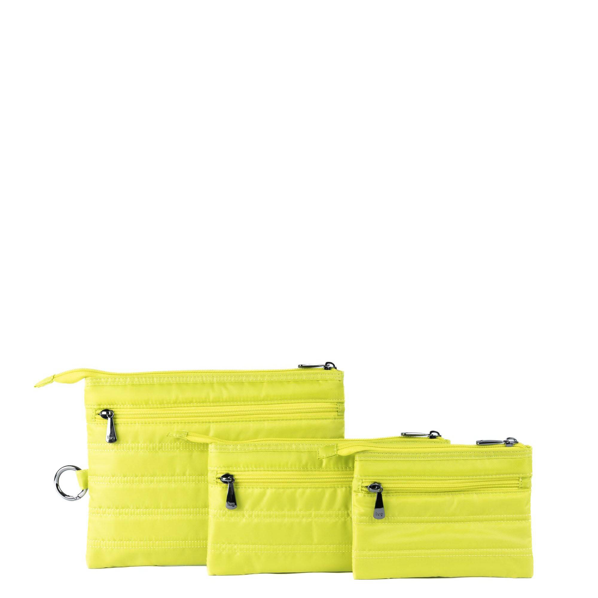 Transport 3pc Storage Envelopes - LEMON LIME - 24341_Transport3pc_LemonLime_Angle_04