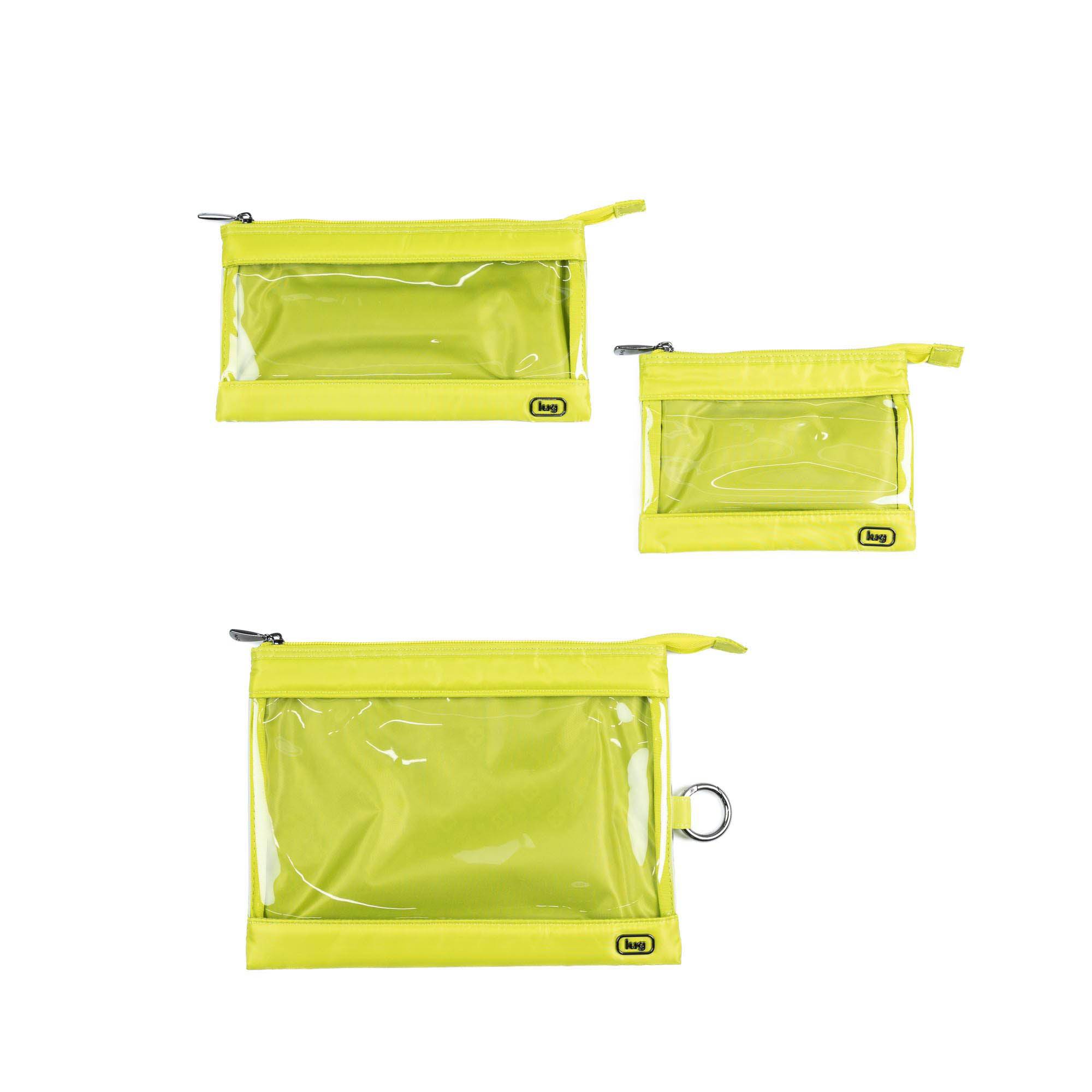 Transport 3pc Storage Envelopes - LEMON LIME - 24341_Transport3pc_LemonLime_Angle_05