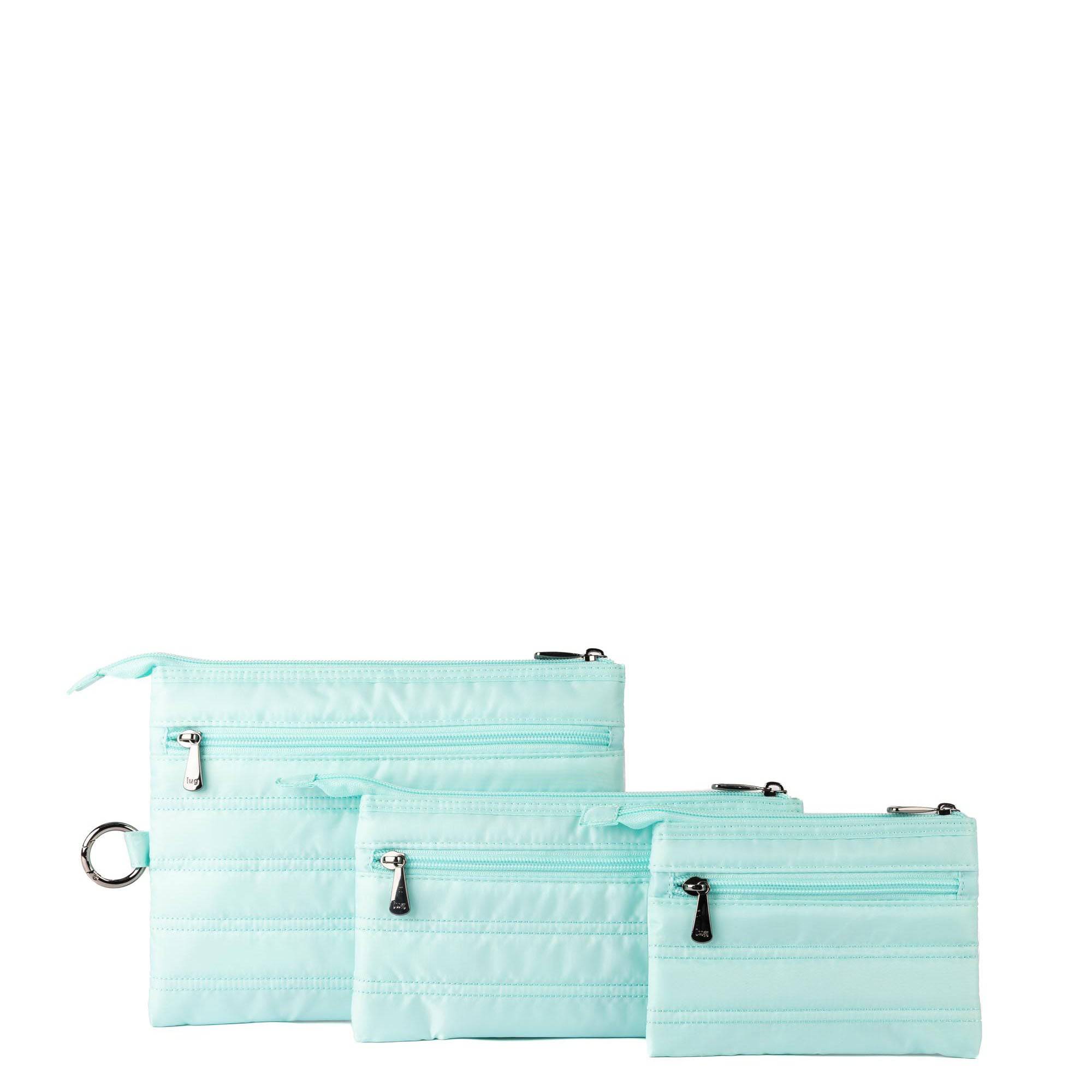Transport 3pc Storage Envelopes - AQUAMARINE - 24343_Transport3pc_Aquamarine_Angle_04
