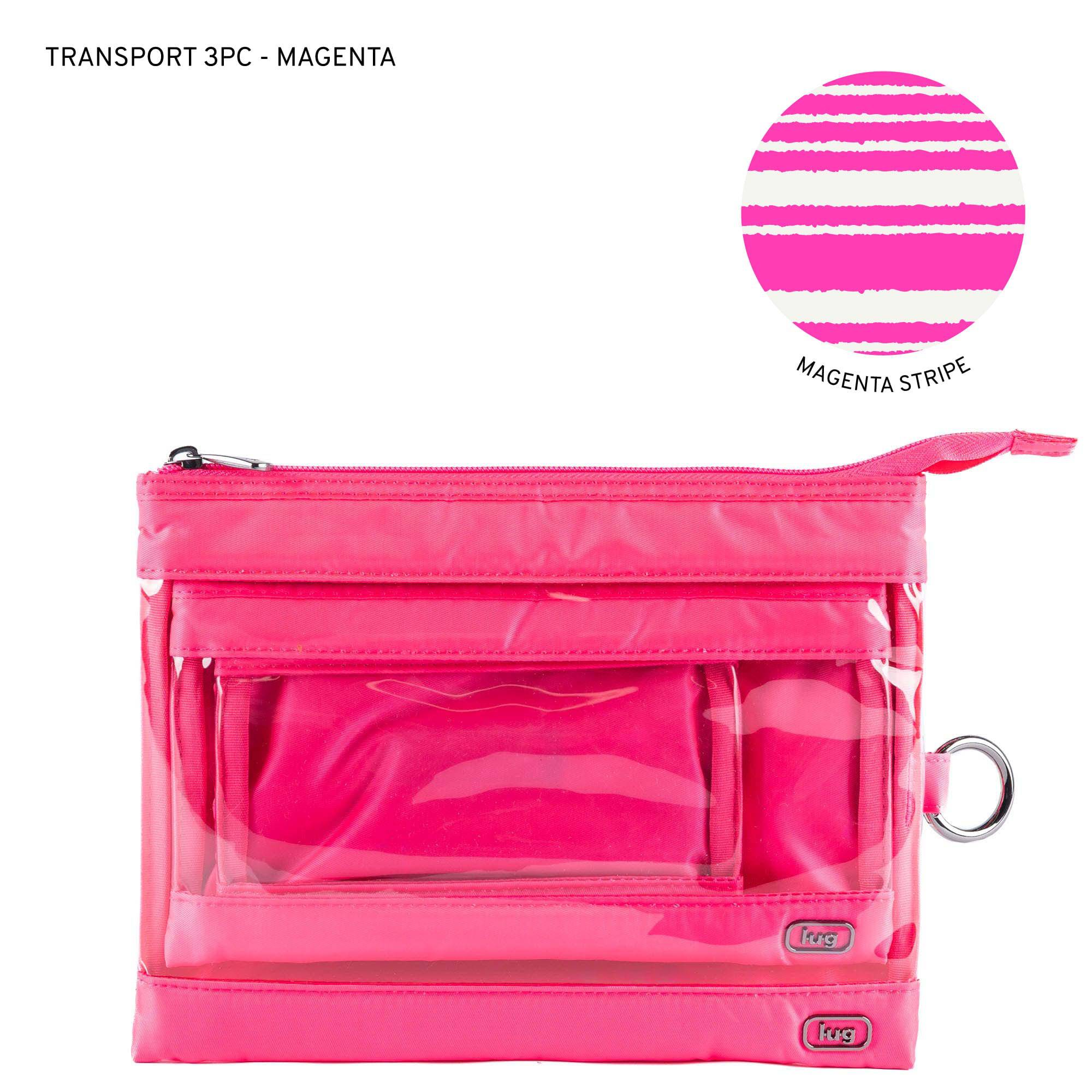 Transport 3pc Storage Envelopes - MAGENTA - 24344_Transport3pc_Magenta_Angle_01