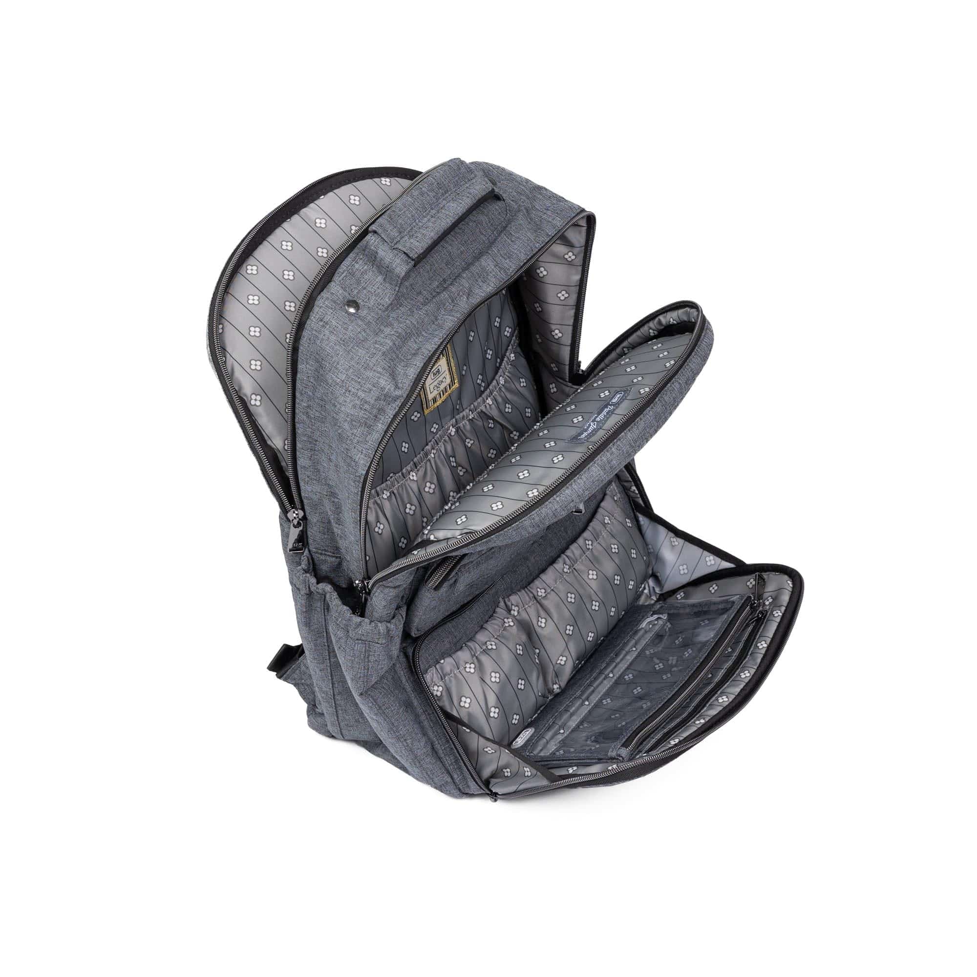 Legacy Collection Puddle Jumper Backpack - HEATHER GREY - 24348_LegacyPuddleJumperBackpack_HeatherGrey_Angle_05