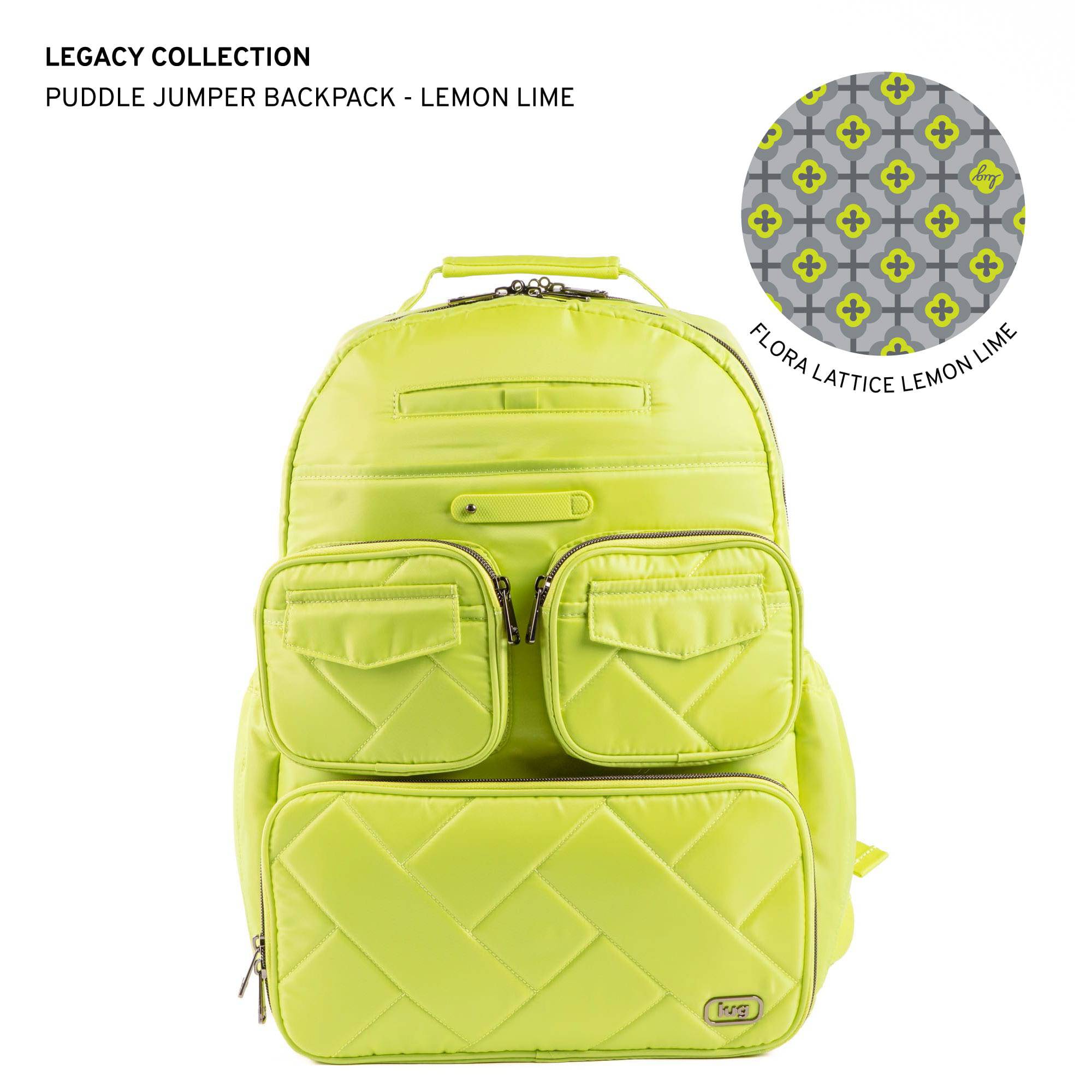 Legacy Collection Puddle Jumper Backpack - LEMON LIME - 24352_LegacyPuddleJumperBackpack_LemonLime_Angle_01