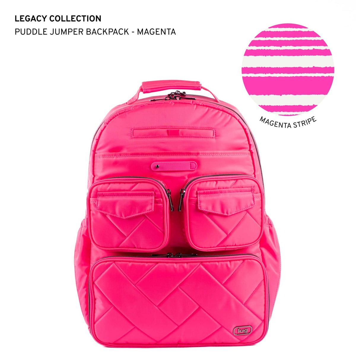 Legacy Collection Puddle Jumper Backpack - MAGENTA - 24353_LegacyPuddleJumperBackpack_Magenta_Angle_01