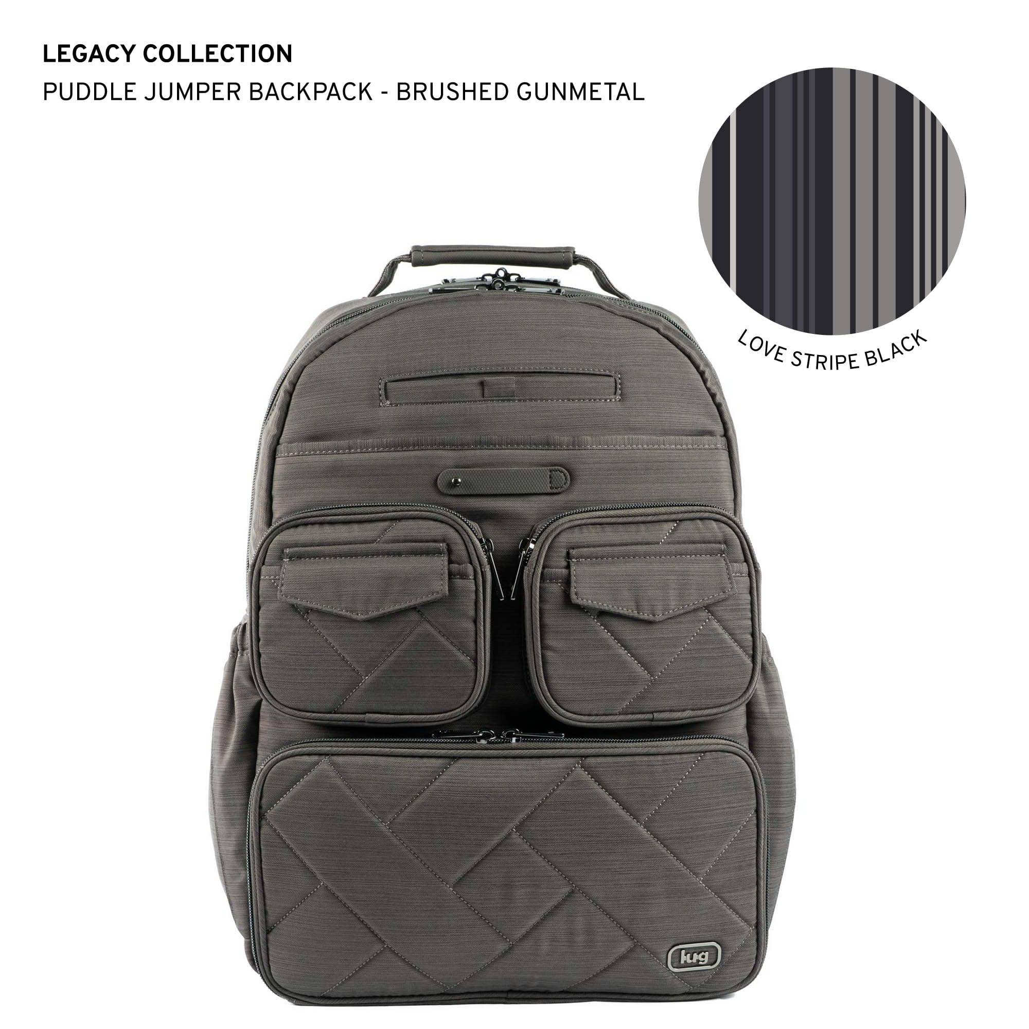 Legacy Collection Puddle Jumper Backpack - BRUSHED GUNMETAL - 24354_LegacyPuddleJumperBackpack_BrushedGunmetal_Angle_01