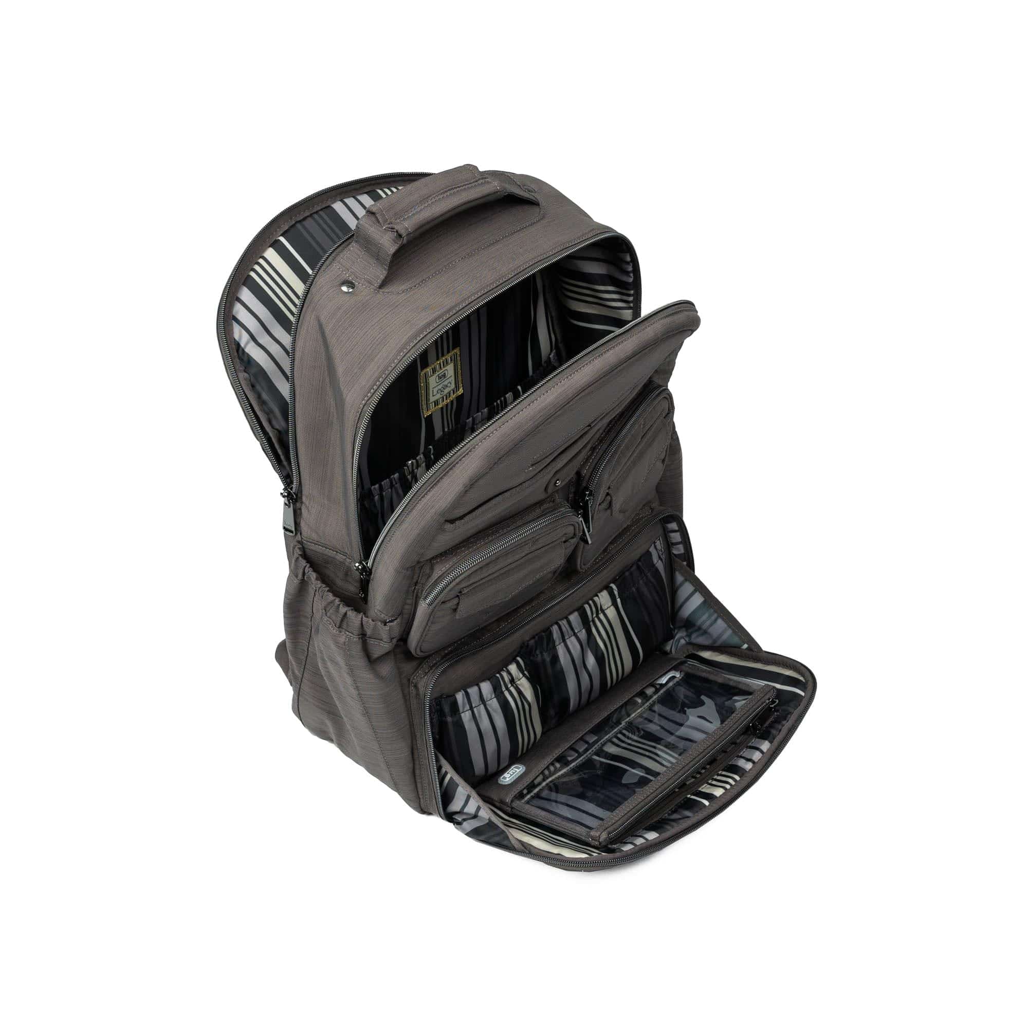 Legacy Collection Puddle Jumper Backpack - BRUSHED GUNMETAL - 24354_LegacyPuddleJumperBackpack_BrushedGunmetal_Angle_05
