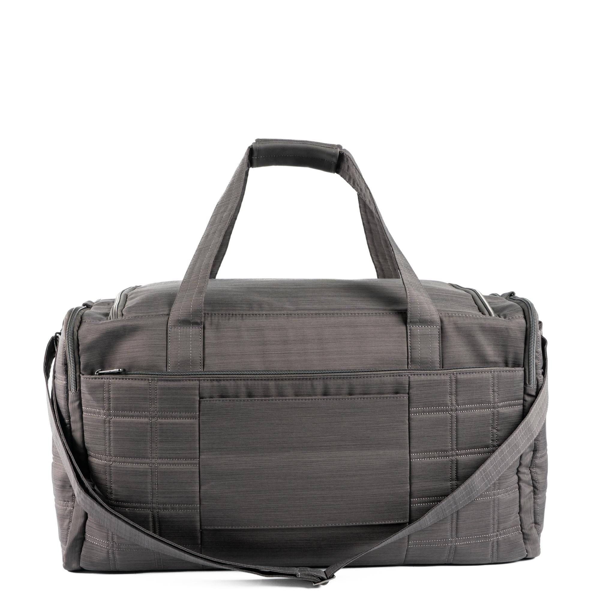 Trolley Duffel 2 Oversized Travel Bag - BRUSHED GUNMETAL - 24358_TrolleyDuffel2_BrushedGunmetal_Angle_04