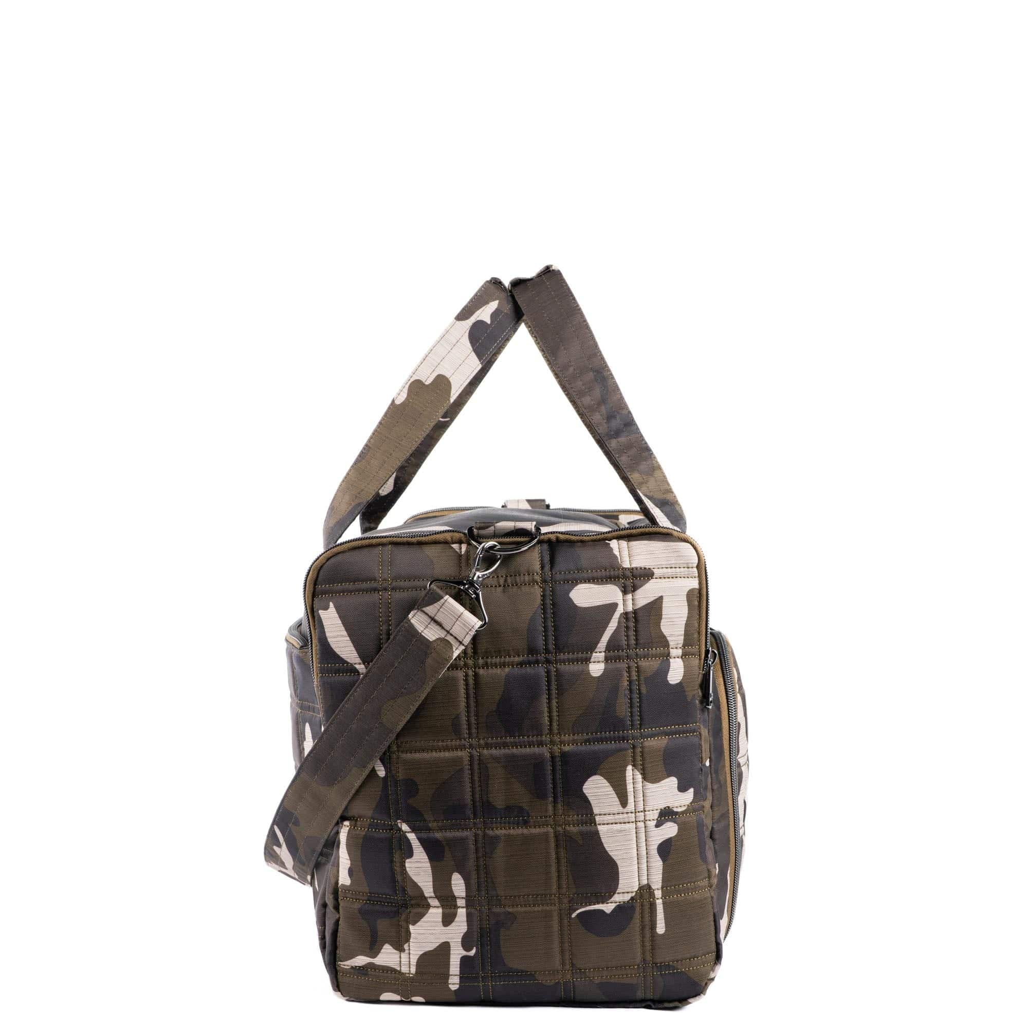 Trolley Duffel 2 Oversized Travel Bag - BRUSHED CAMO OLIVE - 24361_TrolleyDuffel2_BrushedCamoOlive_Angle_03