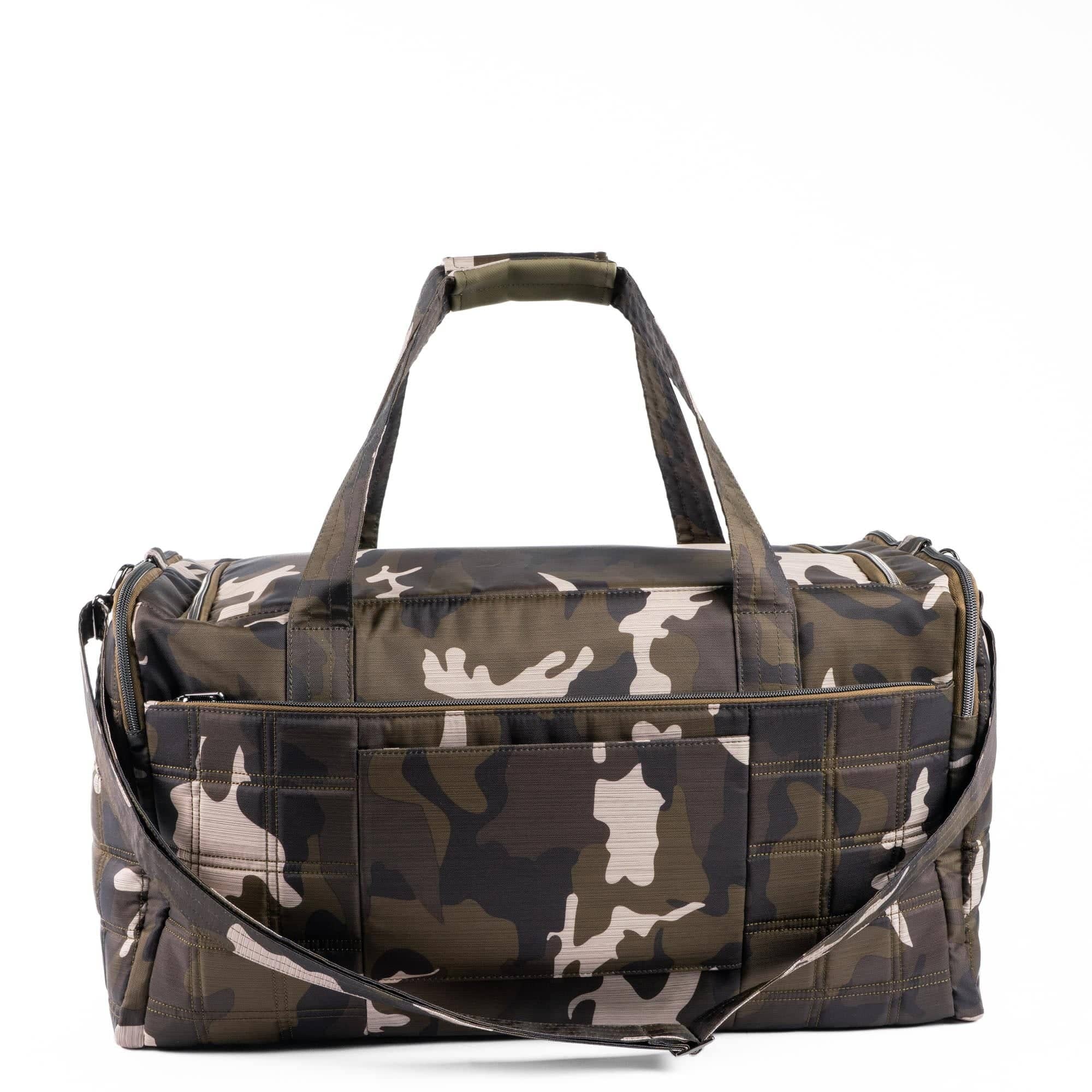 Trolley Duffel 2 Oversized Travel Bag - BRUSHED CAMO OLIVE - 24361_TrolleyDuffel2_BrushedCamoOlive_Angle_04