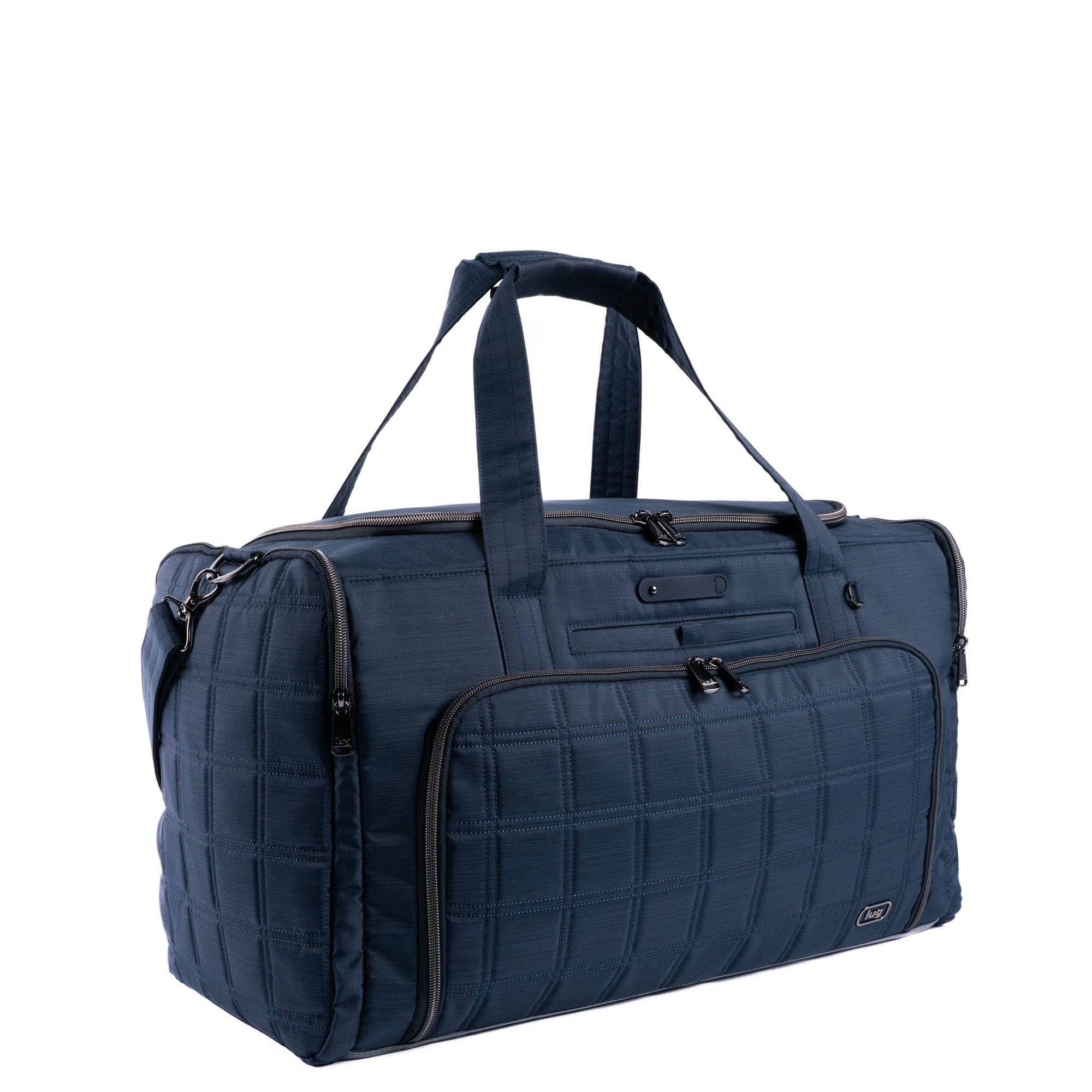 Trolley Duffel 2 Oversized Travel Bag - BRUSHED INDIGO - 24362_TrolleyDuffel2_BrushedIndigo_Angle_02
