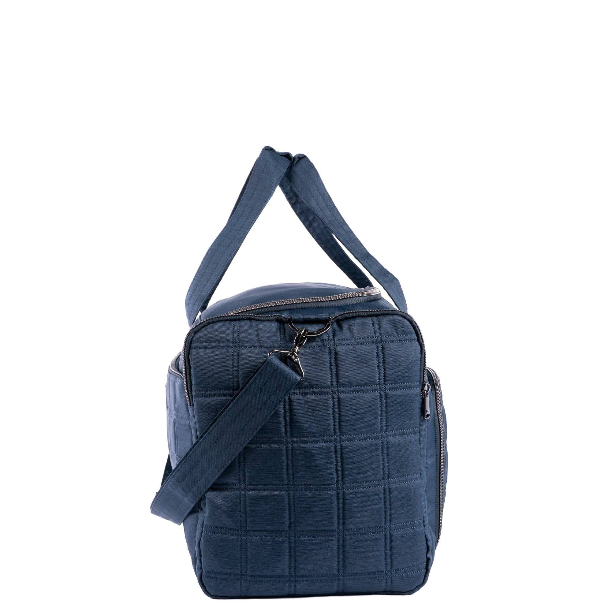 Trolley Duffel 2 Oversized Travel Bag - BRUSHED INDIGO - 24362_TrolleyDuffel2_BrushedIndigo_Angle_03