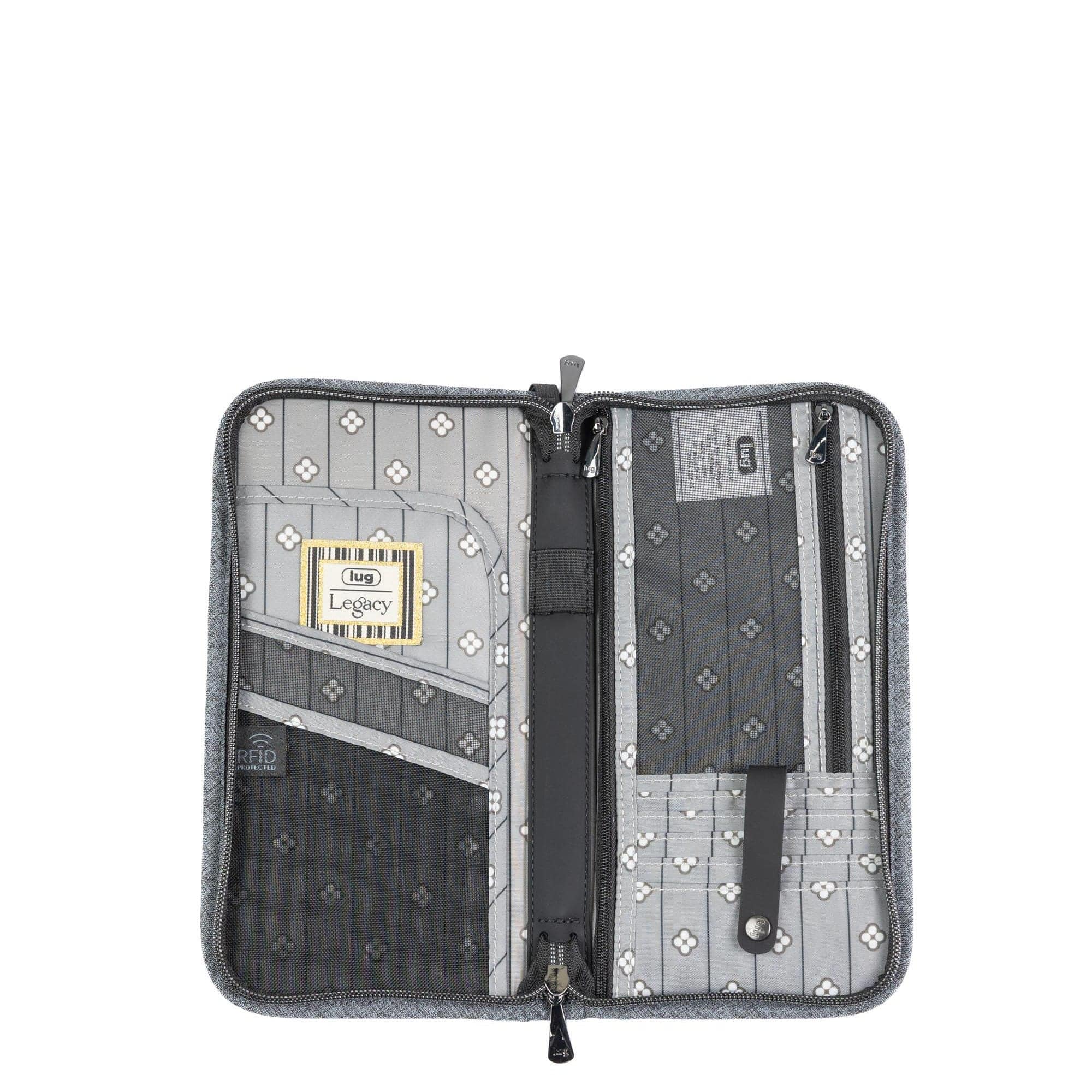 Legacy Collection Tango Travel RFID Wallet - HEATHER GREY - 24365_LegacyTango_HeatherGrey_Angle_04_kqx5z8