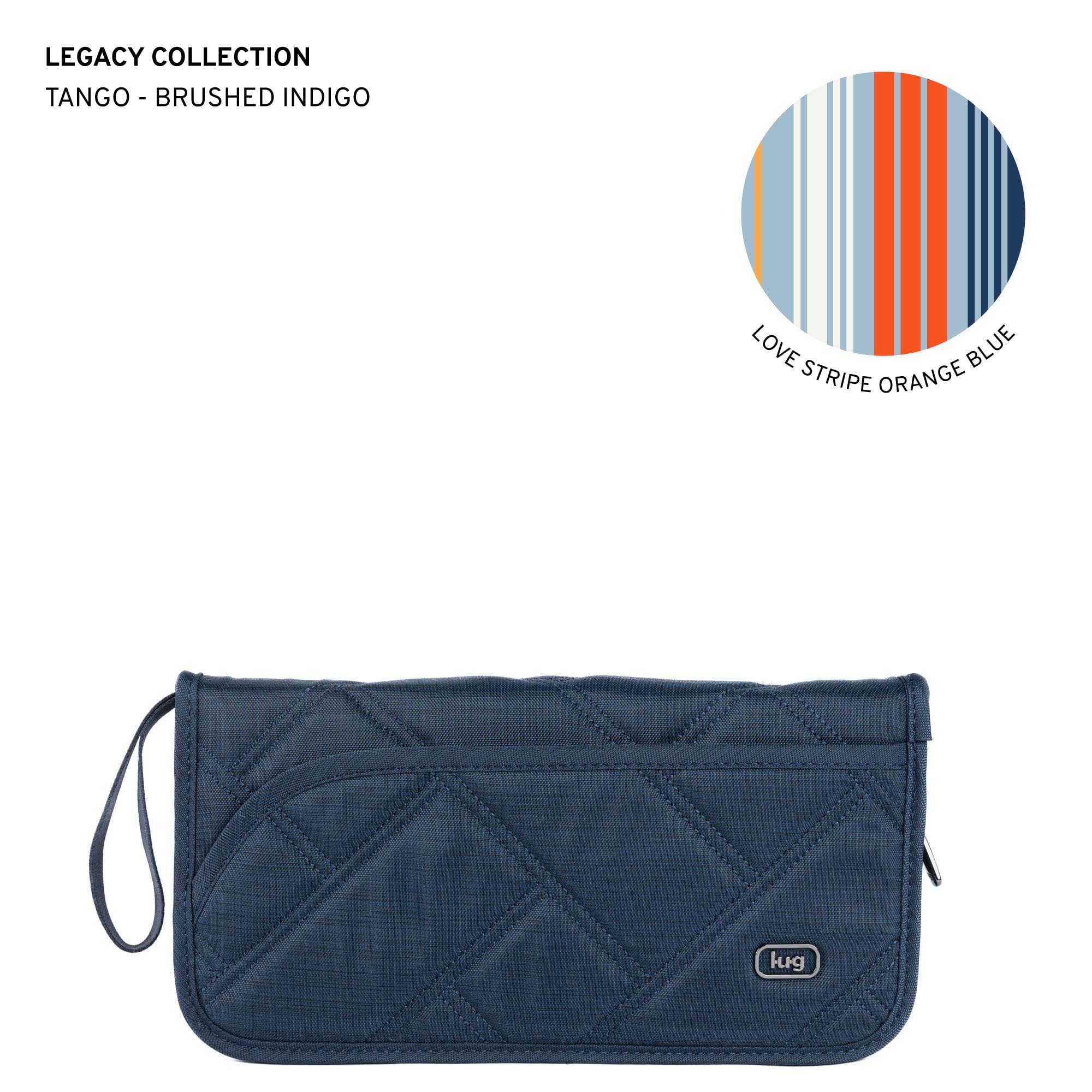Legacy Collection Tango Travel RFID Wallet - BRUSHED INDIGO - 24366_LegacyTango_BrushedIndigo_Angle_01