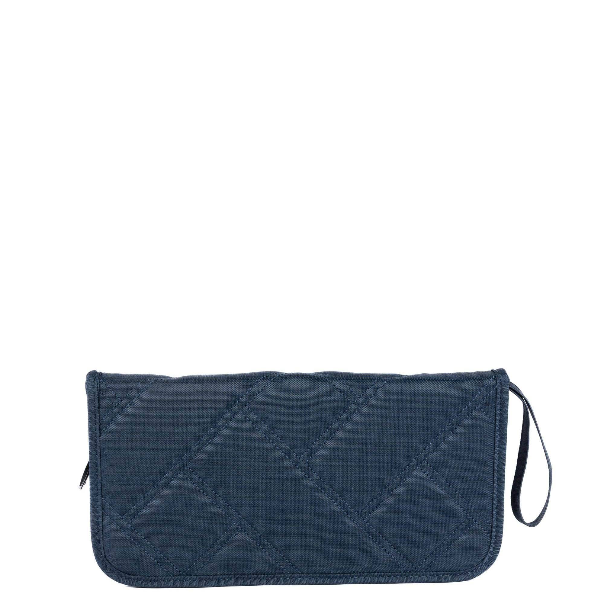 Legacy Collection Tango Travel RFID Wallet - BRUSHED INDIGO - 24366_LegacyTango_BrushedIndigo_Angle_03_fz44sy
