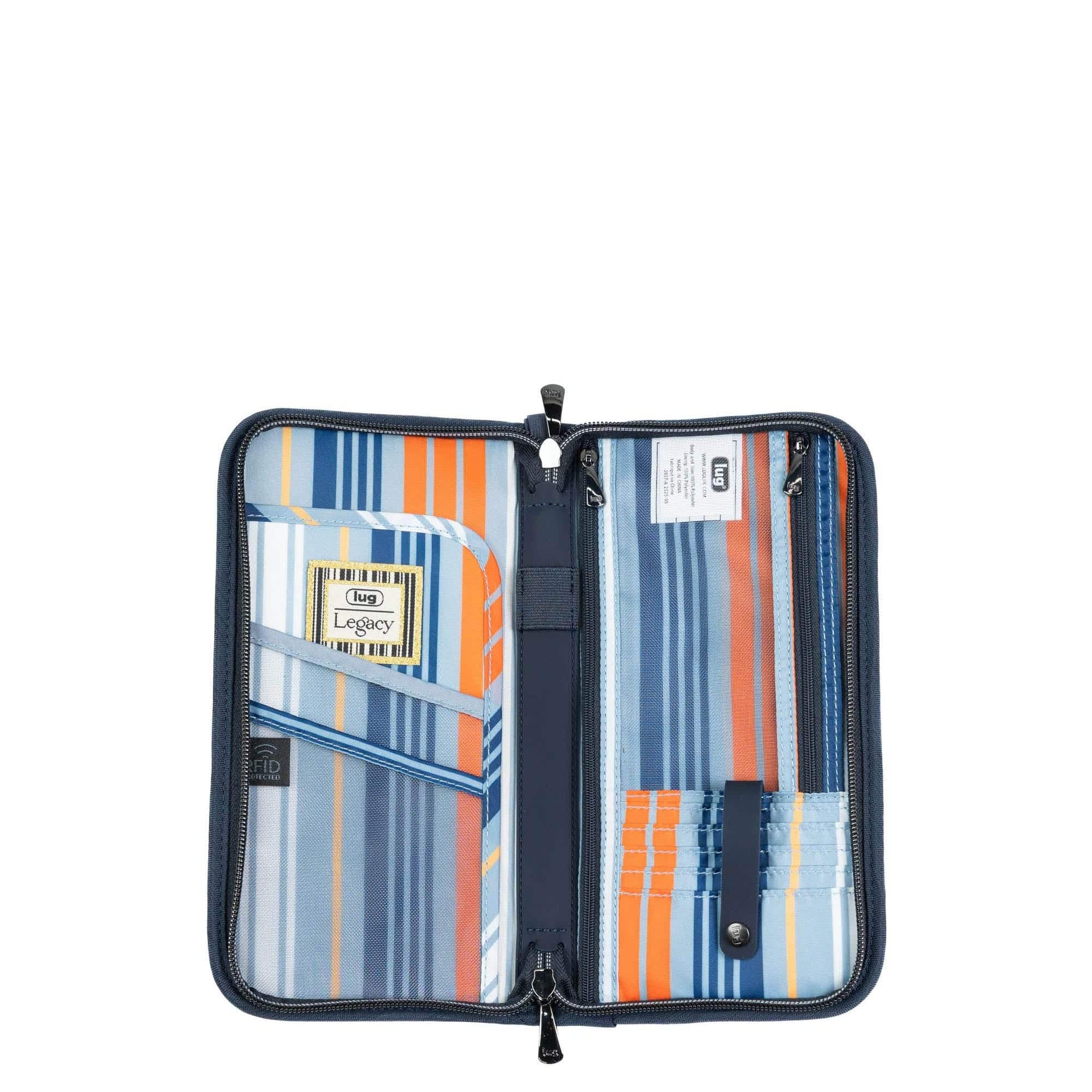 Legacy Collection Tango Travel RFID Wallet - BRUSHED INDIGO - 24366_LegacyTango_BrushedIndigo_Angle_04_c1wz1r