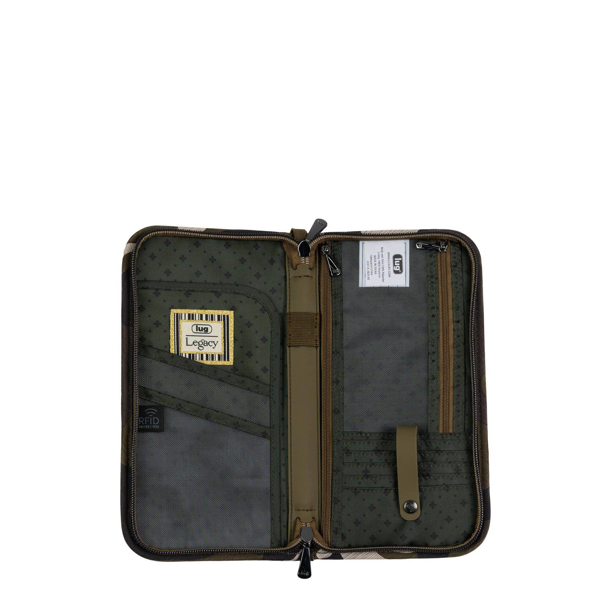 Legacy Collection Tango Travel RFID Wallet - BRUSHED CAMO OLIVE - 24367_LegacyTango_BrushedCamoOlive_Angle_04_biksh1