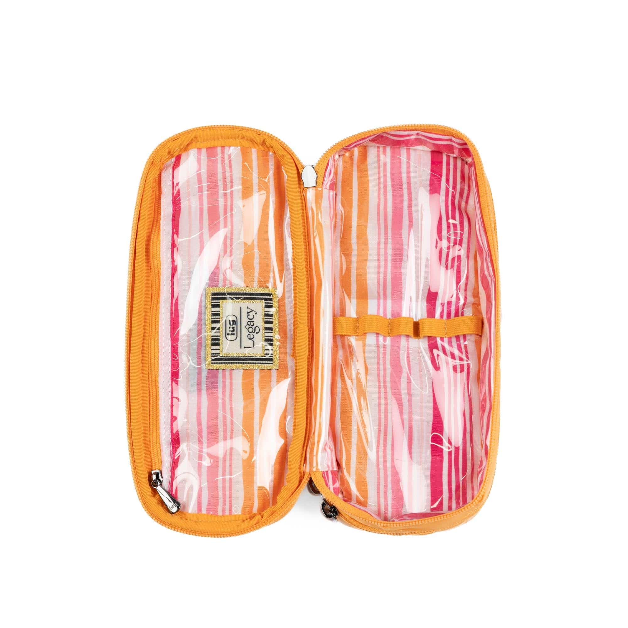 Legacy Collection Double Decker Cosmetic Case - PEACH SORBET - 24374_LegacyDoubleDecker_PeachSorbet_Angle_06