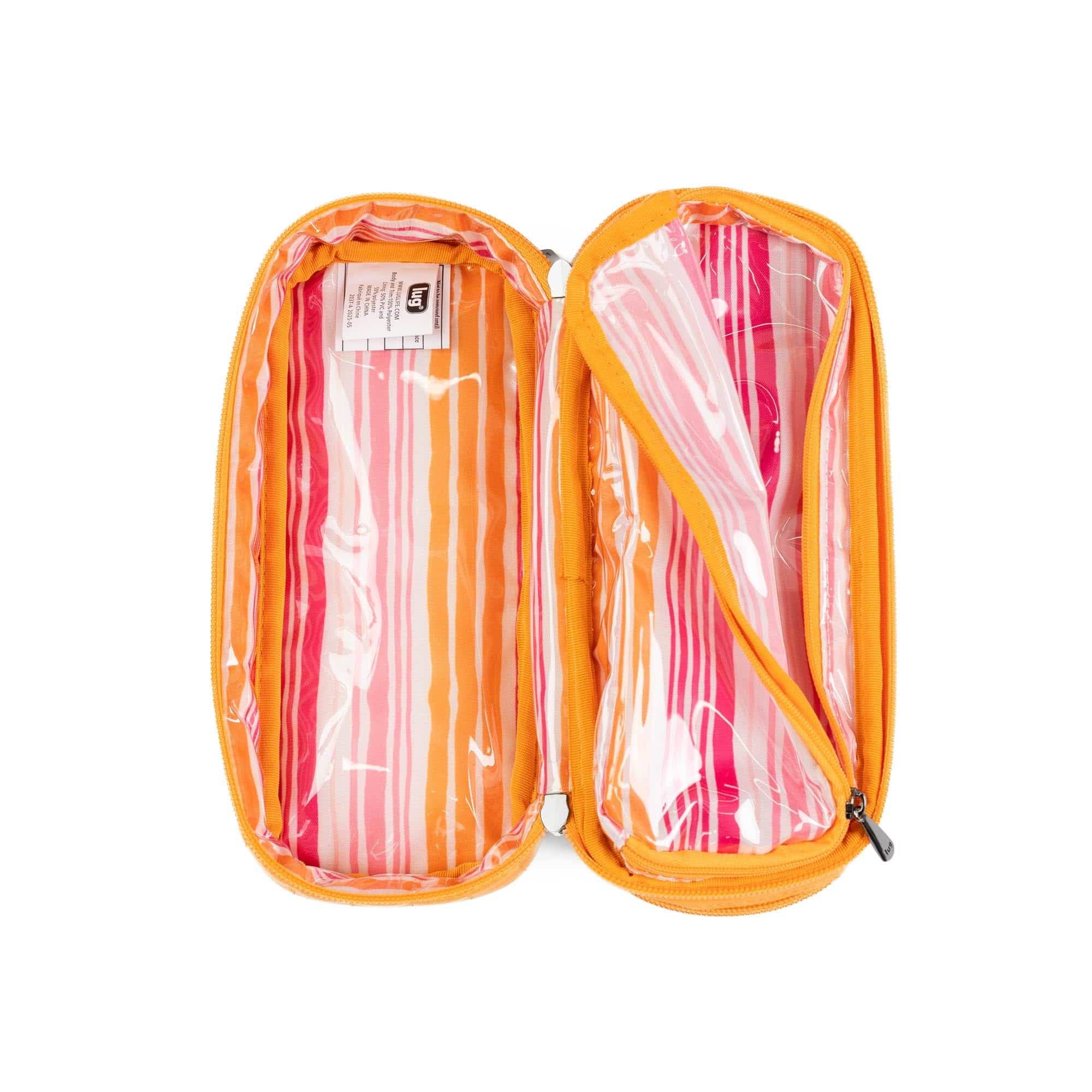 Legacy Collection Double Decker Cosmetic Case - PEACH SORBET - 24374_LegacyDoubleDecker_PeachSorbet_Angle_07