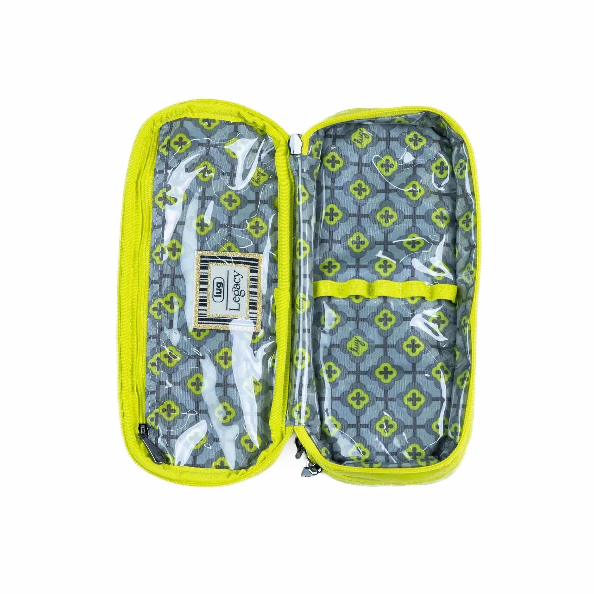 Legacy Collection Double Decker Cosmetic Case - LEMON LIME - 24375_LegacyDoubleDecker_LemonLime_Angle_06