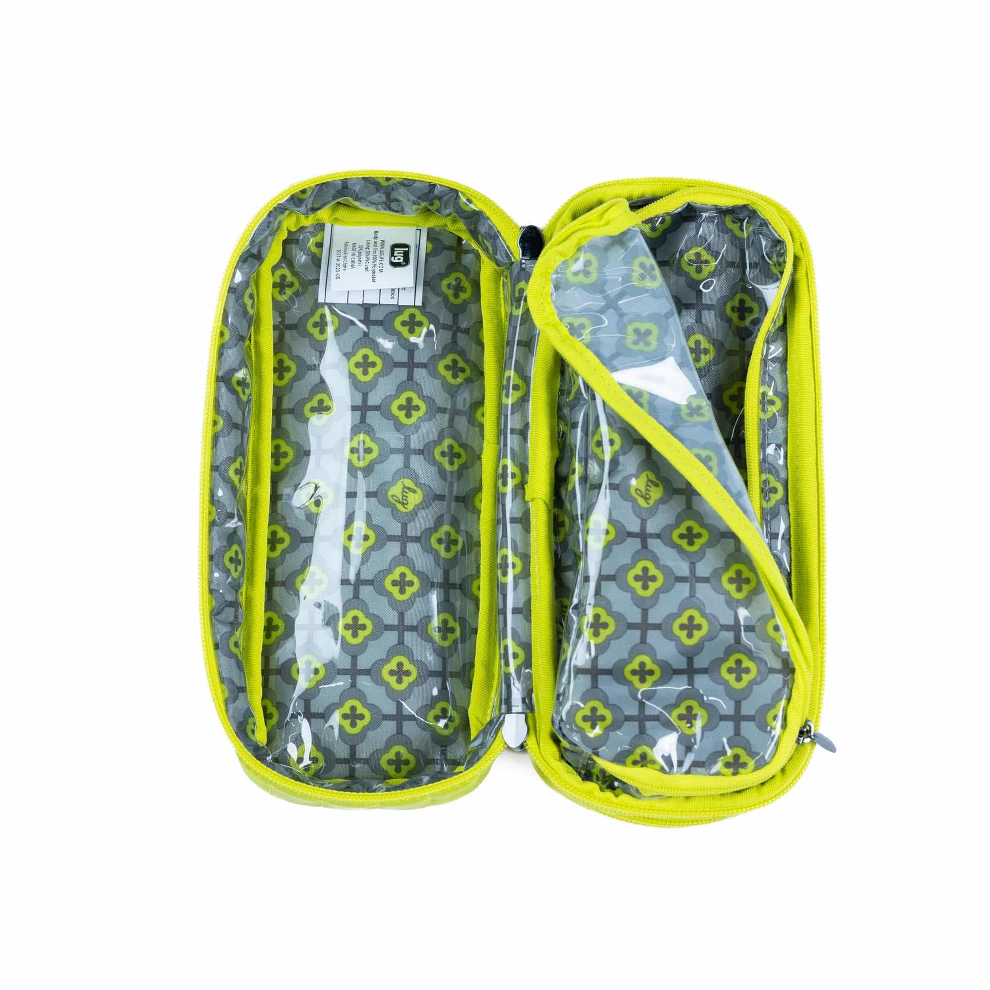 Legacy Collection Double Decker Cosmetic Case - LEMON LIME - 24375_LegacyDoubleDecker_LemonLime_Angle_07