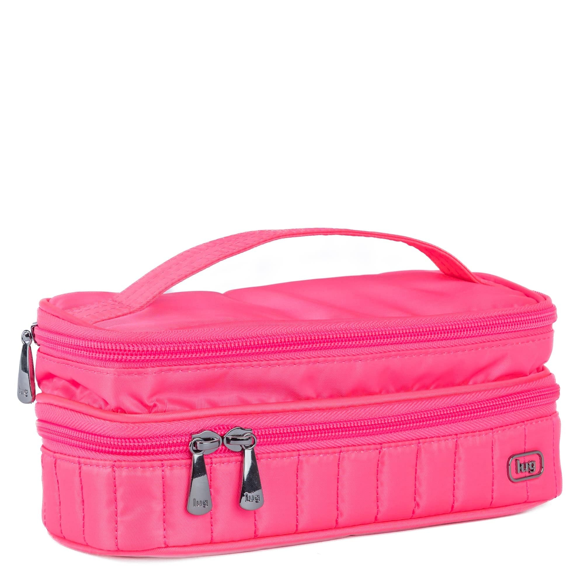 Legacy Collection Double Decker Cosmetic Case - MAGENTA - 24376_LegacyDoubleDecker_Magenta_Angle_02