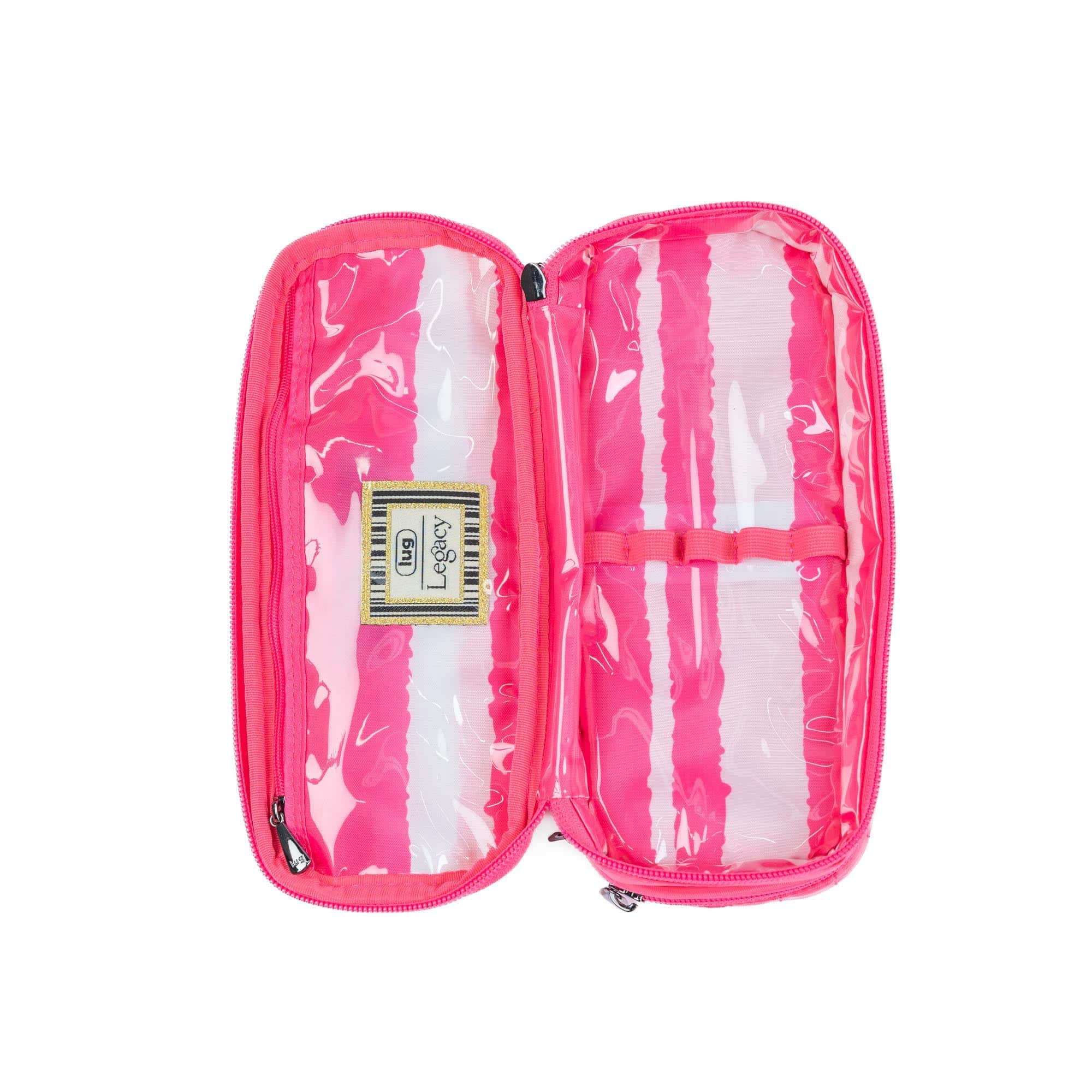 Legacy Collection Double Decker Cosmetic Case - MAGENTA - 24376_LegacyDoubleDecker_Magenta_Angle_06