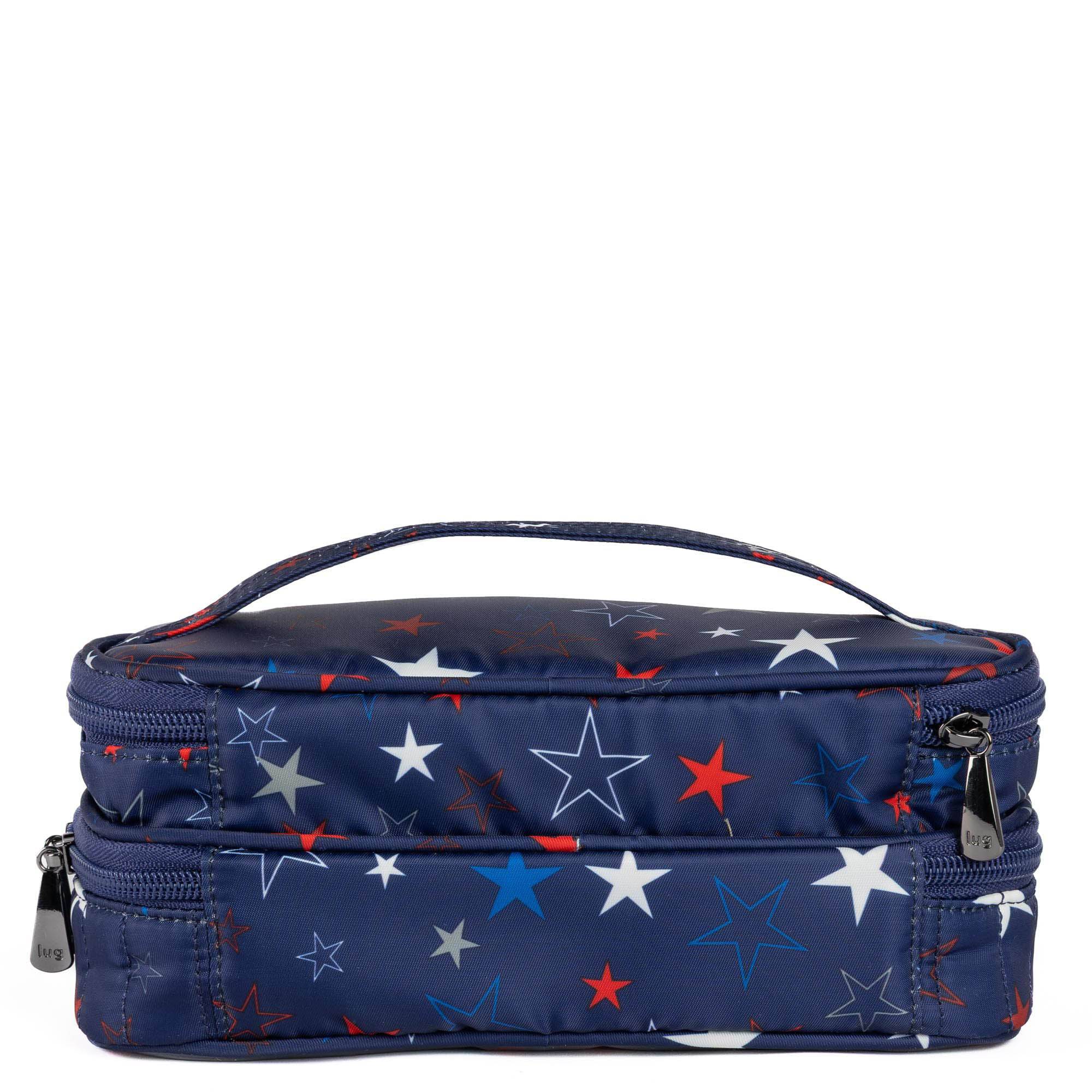 Legacy Collection Double Decker Cosmetic Case - STAR SPANGLED - 24377_LegacyDoubleDecker_StarSpangled_Angle_04