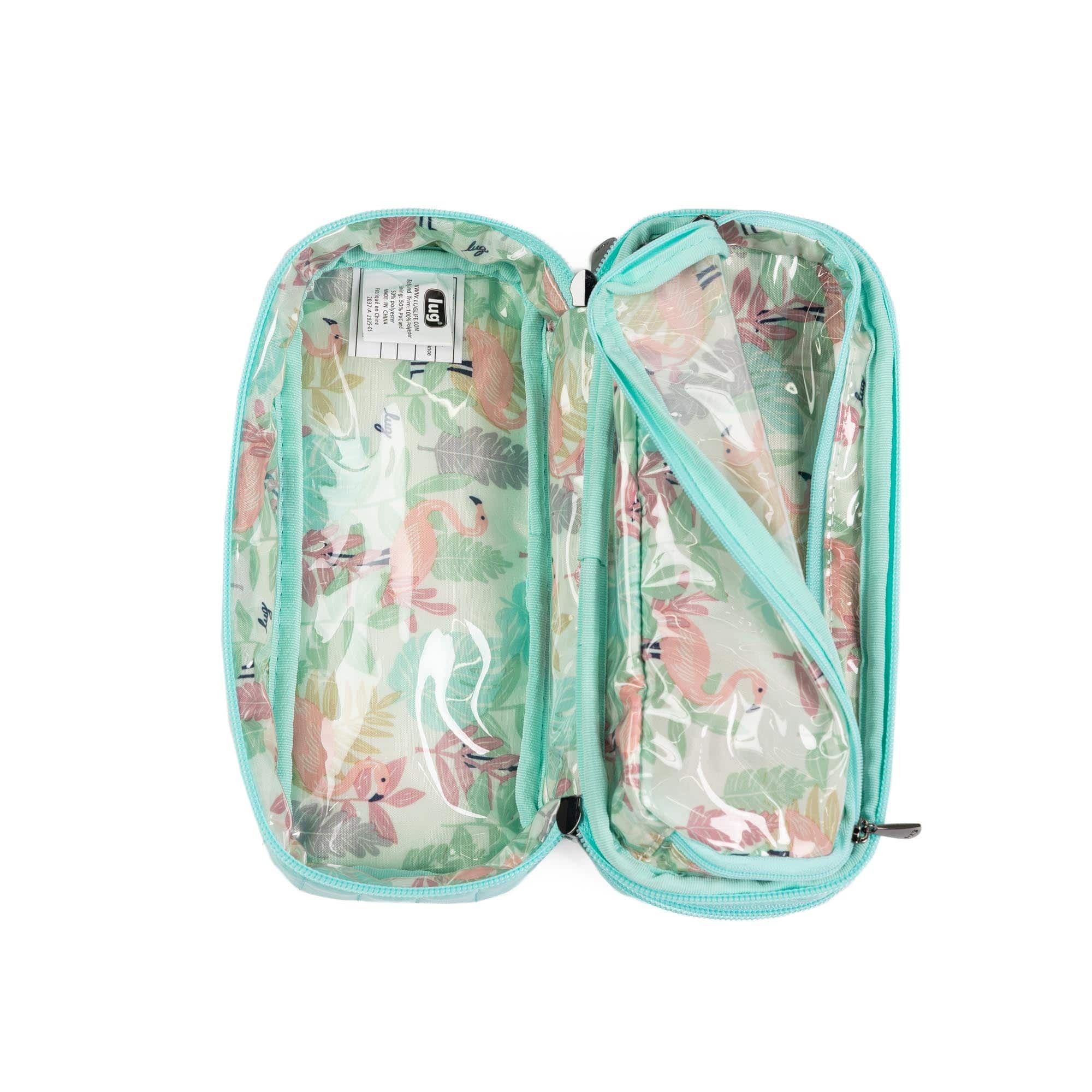 Legacy Collection Double Decker Cosmetic Case - AQUAMARINE - 24378_LegacyDoubleDecker_Aquamarine_Angle_07