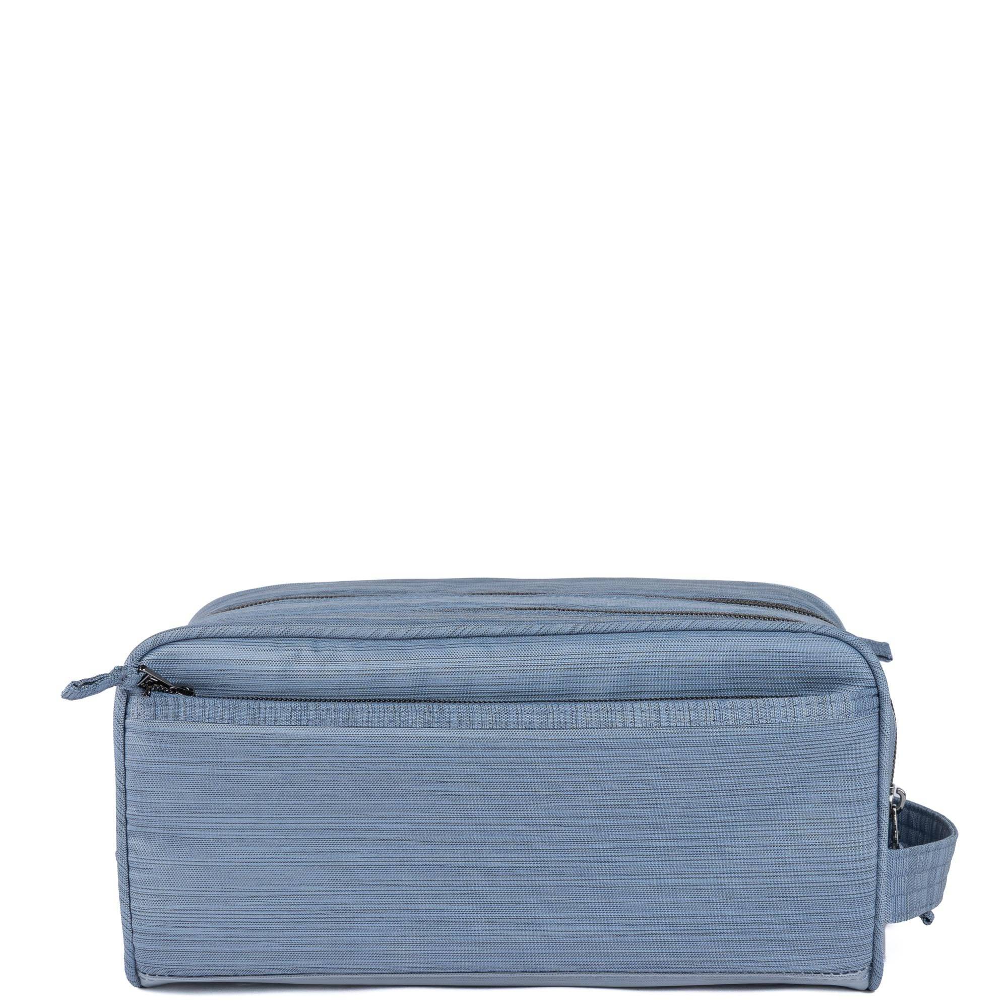 Wheelbarrow Brushed Dopp Kit - BRUSHED BLUE MOON - 24382_Wheelbarrow_BrushedBlueMoon_Angle_04