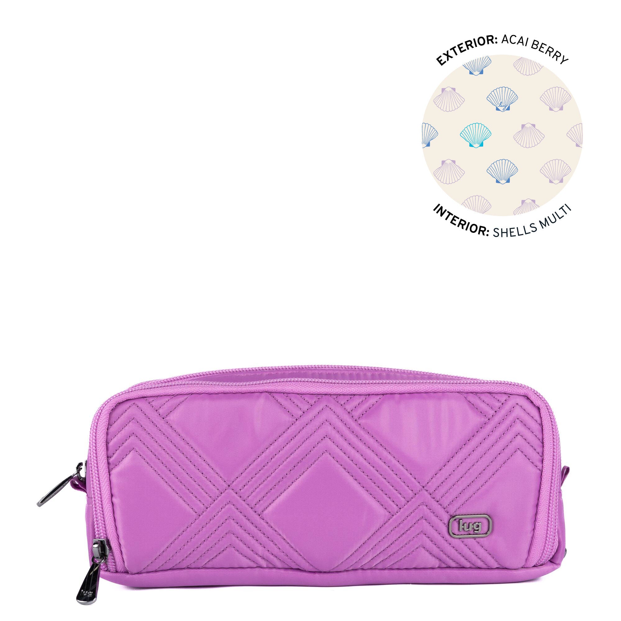 Seaplane Cosmetic Pouch - ACAI BERRY - 24394_Seaplane_AcaiBerry_Angle_01_1254d82b-7a61-4e19-973e-d60a6d5fec12