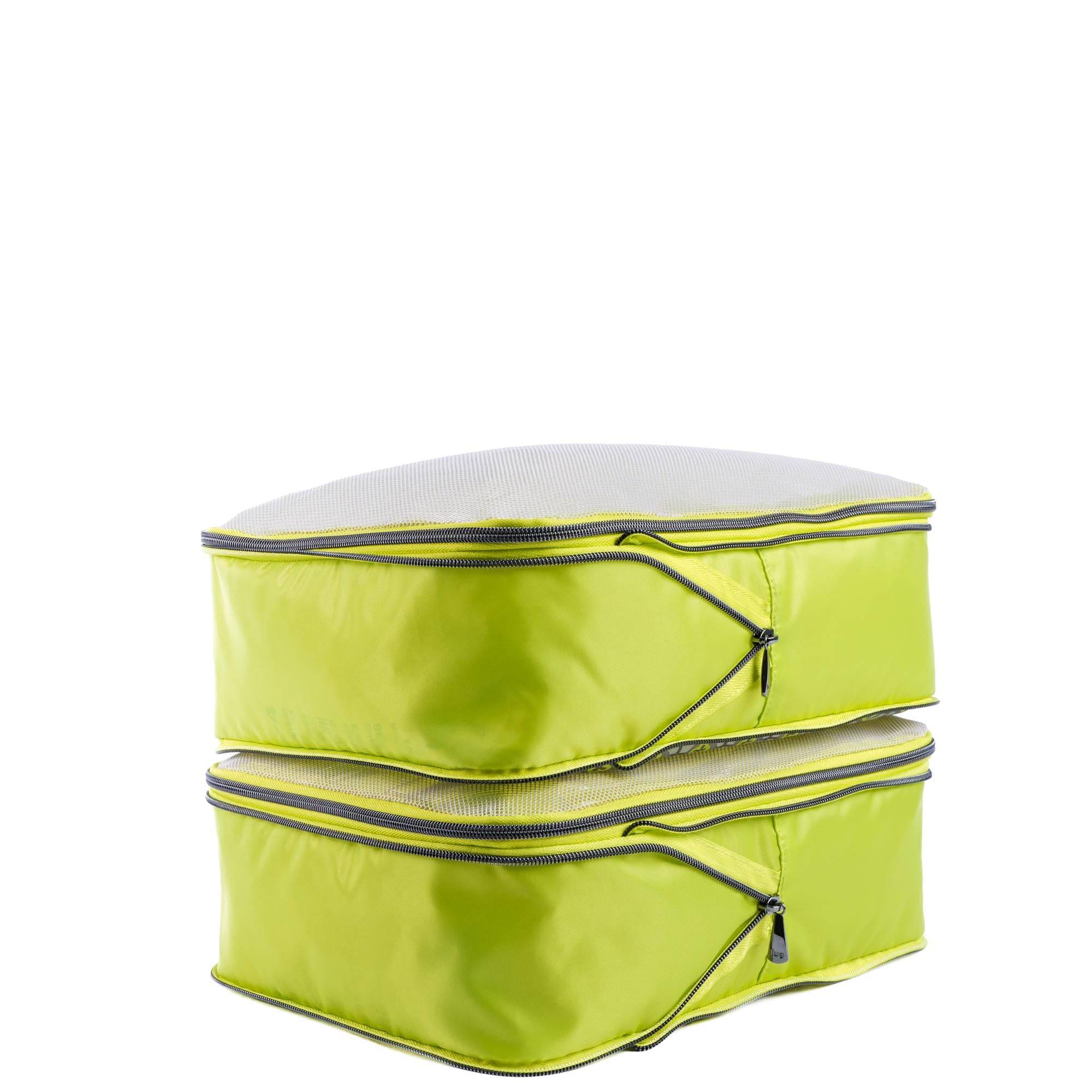 Cargo 2pc Medium Compression Cubes - FLORAL LATTICE LEMON-LIME - 24400_Cargo2pc_MedCompressionCubes_FloralLatticeLemonLime_Angle_02