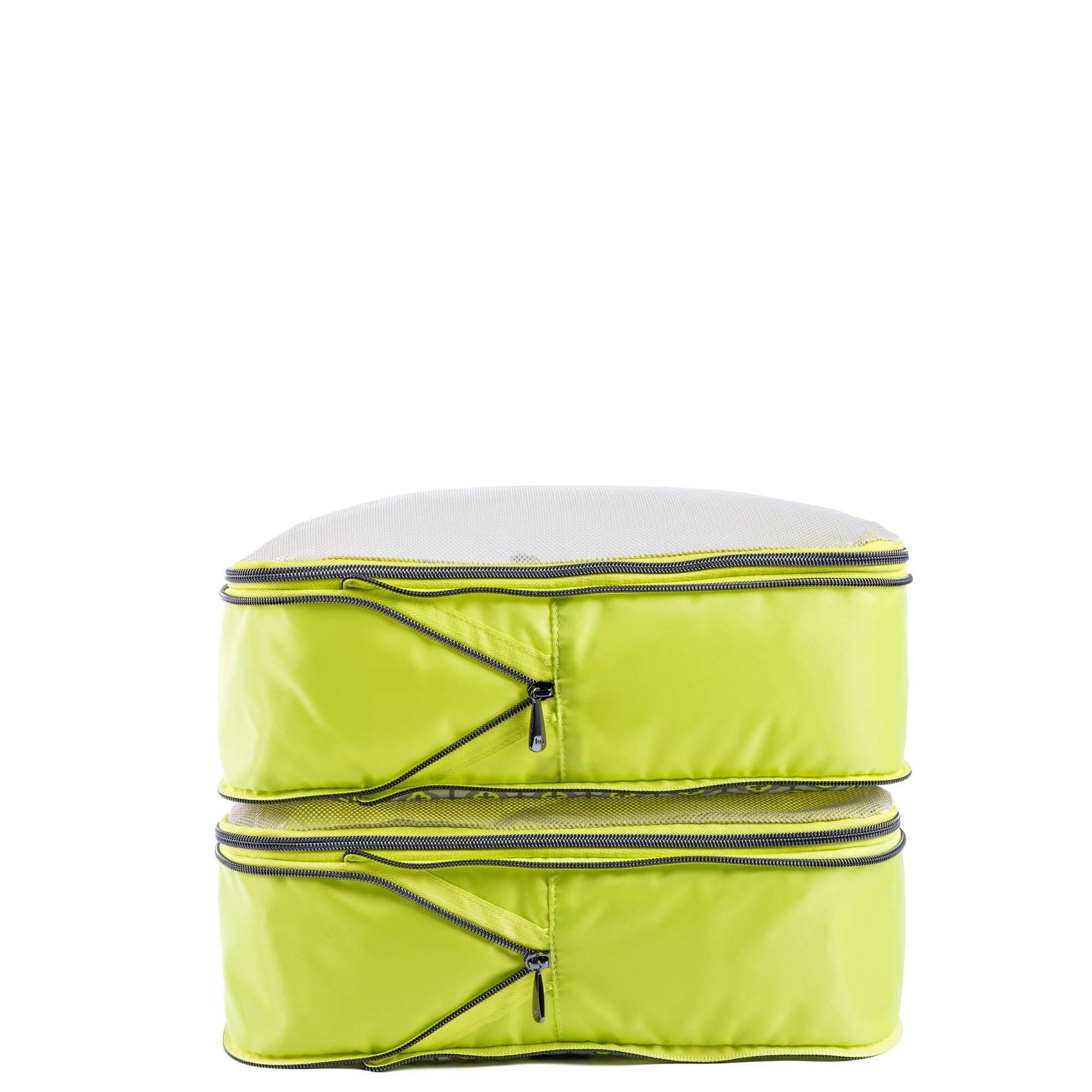 Cargo 2pc Medium Compression Cubes - FLORAL LATTICE LEMON-LIME - 24400_Cargo2pc_MedCompressionCubes_FloralLatticeLemonLime_Angle_03