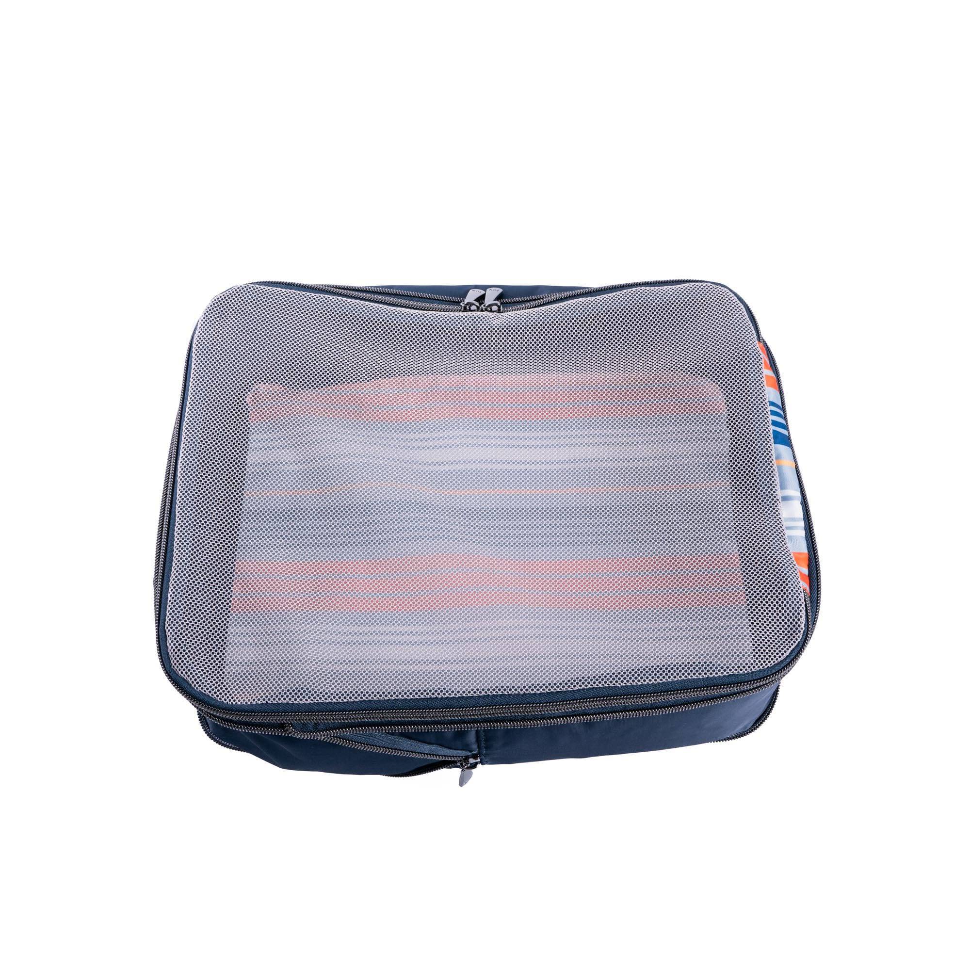 Cargo 2pc Medium Compression Cubes - LOVE STRIPE ORANGE BLUE - 24402_Cargo2pc_MedCompressionCubes_LoveStripeOrangeBlue_Angle_04