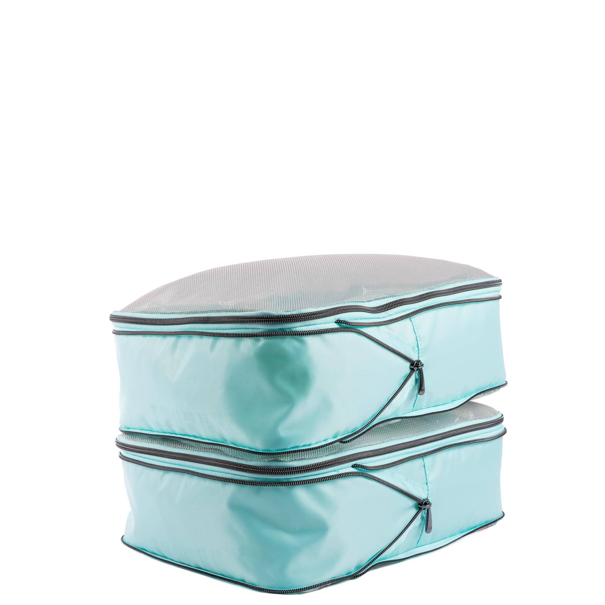 Cargo 2pc Medium Compression Cubes - FLAMINGO FOLIAGE - 24403_Cargo2pc_MedCompressionCubes_FlamingoFoliage_Angle_02