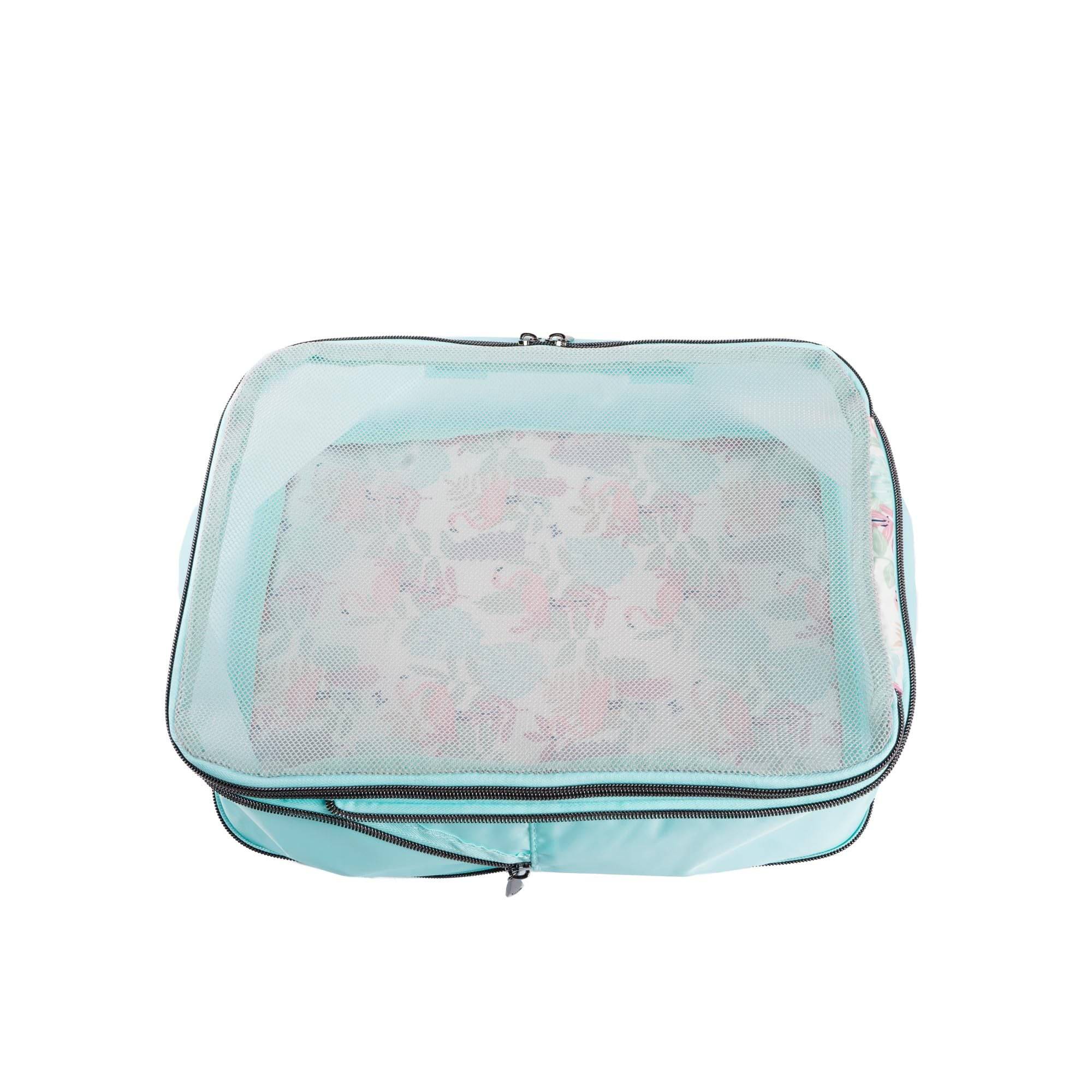 Cargo 2pc Medium Compression Cubes - FLAMINGO FOLIAGE - 24403_Cargo2pc_MedCompressionCubes_FlamingoFoliage_Angle_04