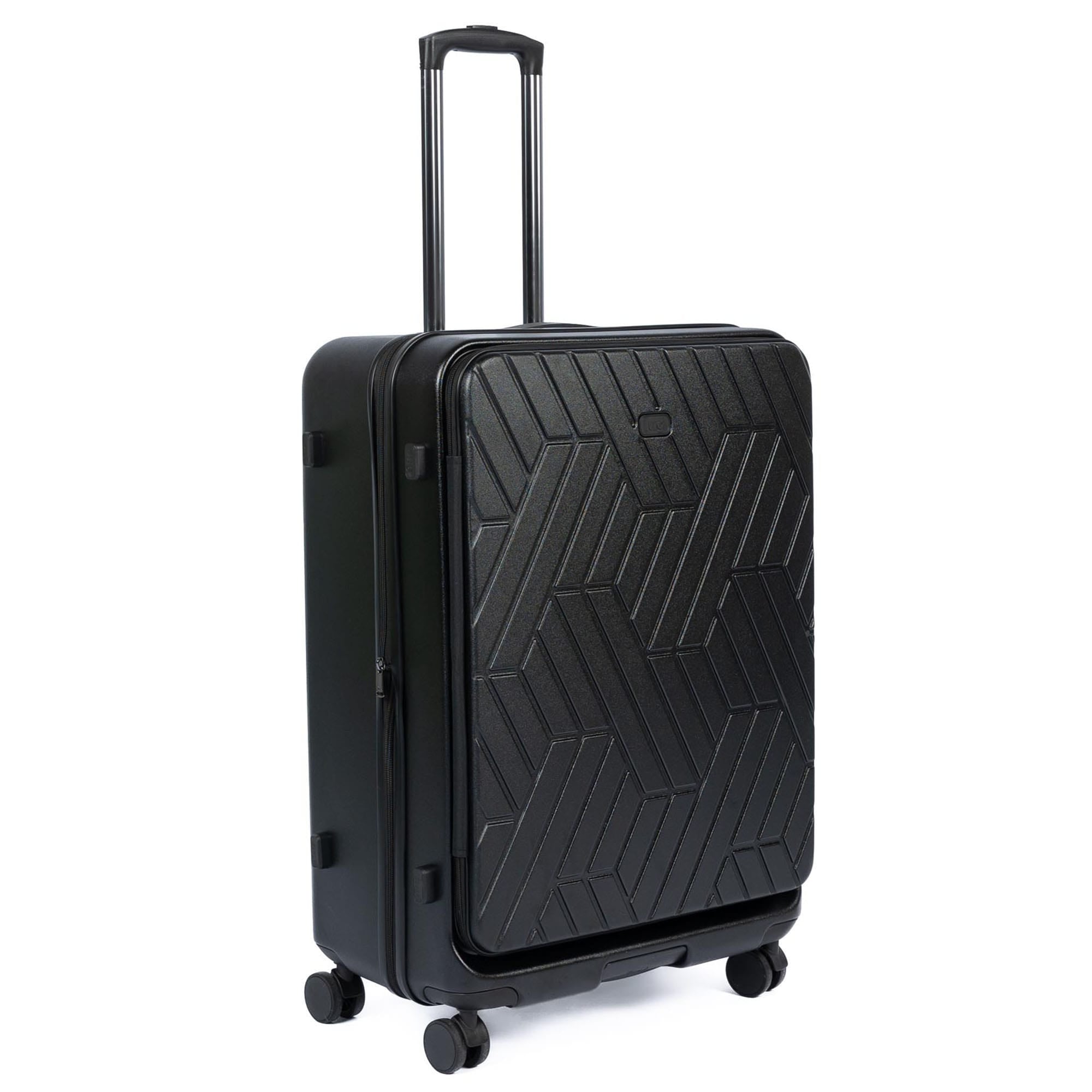 Box Truck Hard Sided Wheelie Checked Bag - BLACK - 24410_Boxtruck_Checked_Black_Angle_07