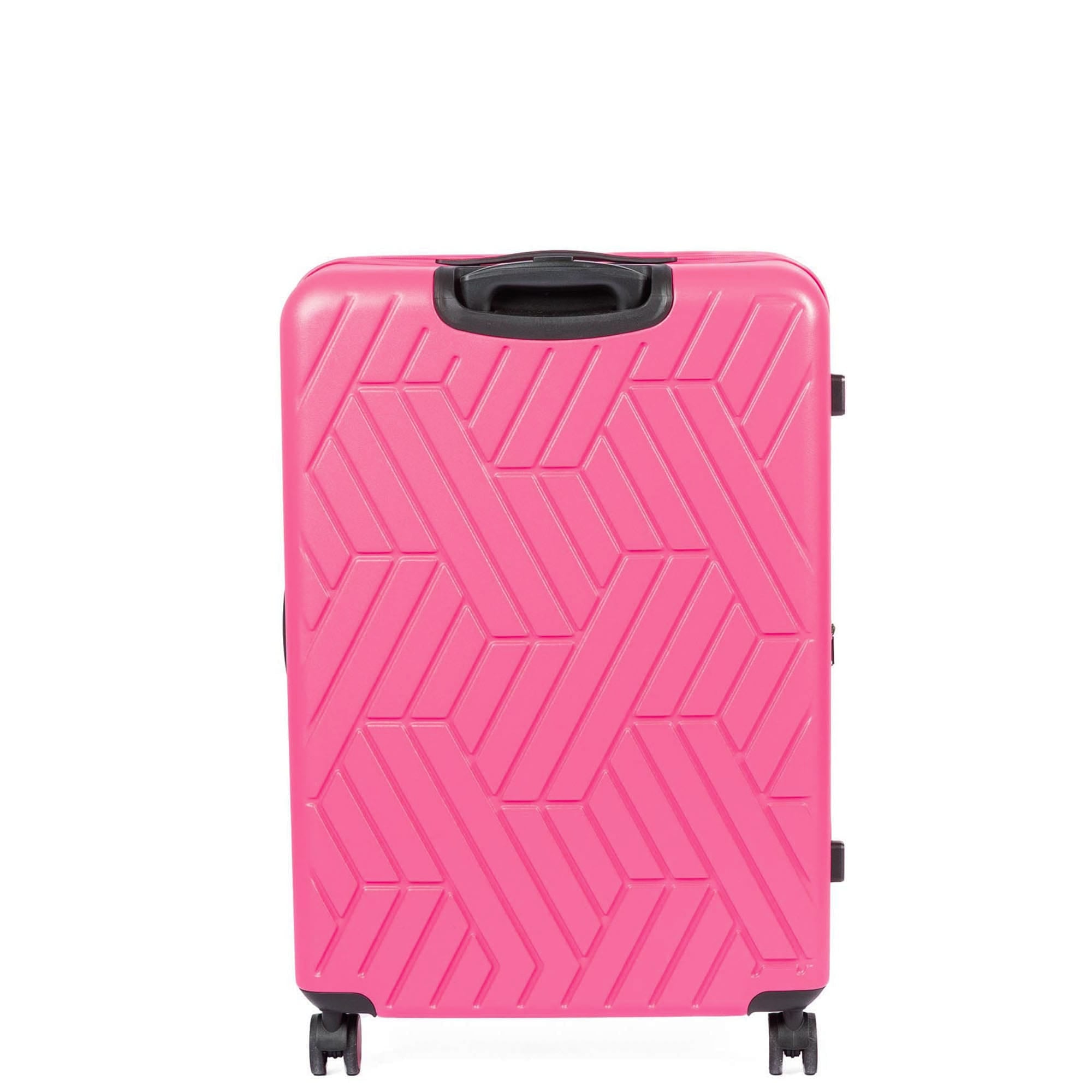 Box Truck Hard Sided Wheelie Checked Bag - MAGENTA - 24411_Boxtruck_Checked_Magenta_Angle_04