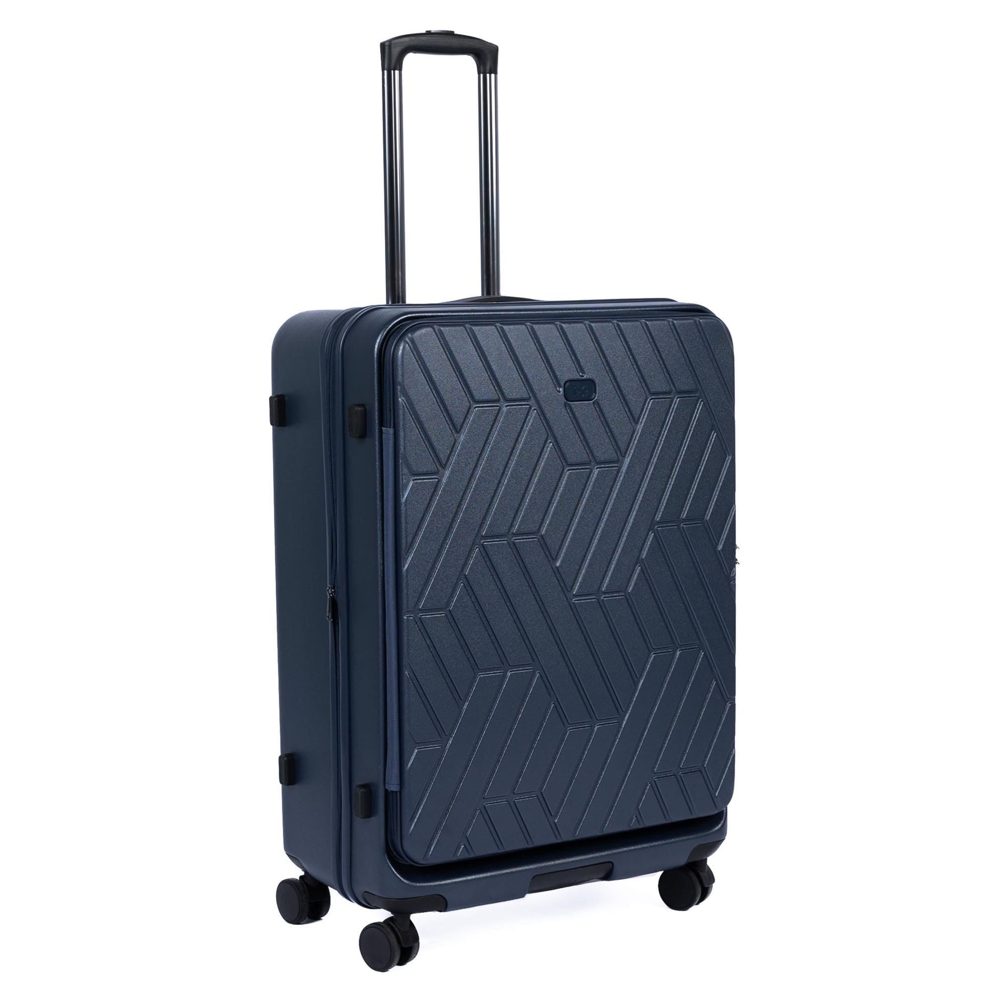 Box Truck Hard Sided Wheelie Checked Bag - INDIGO - 24413_Boxtruck_Checked_Indigo_Angle_07